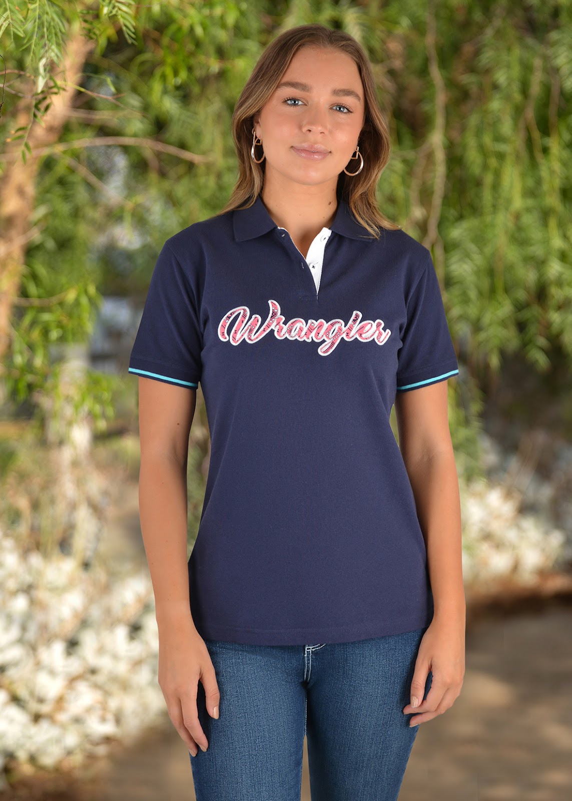 C-Wrangler Womens Thelma Polo(Navy 10%
