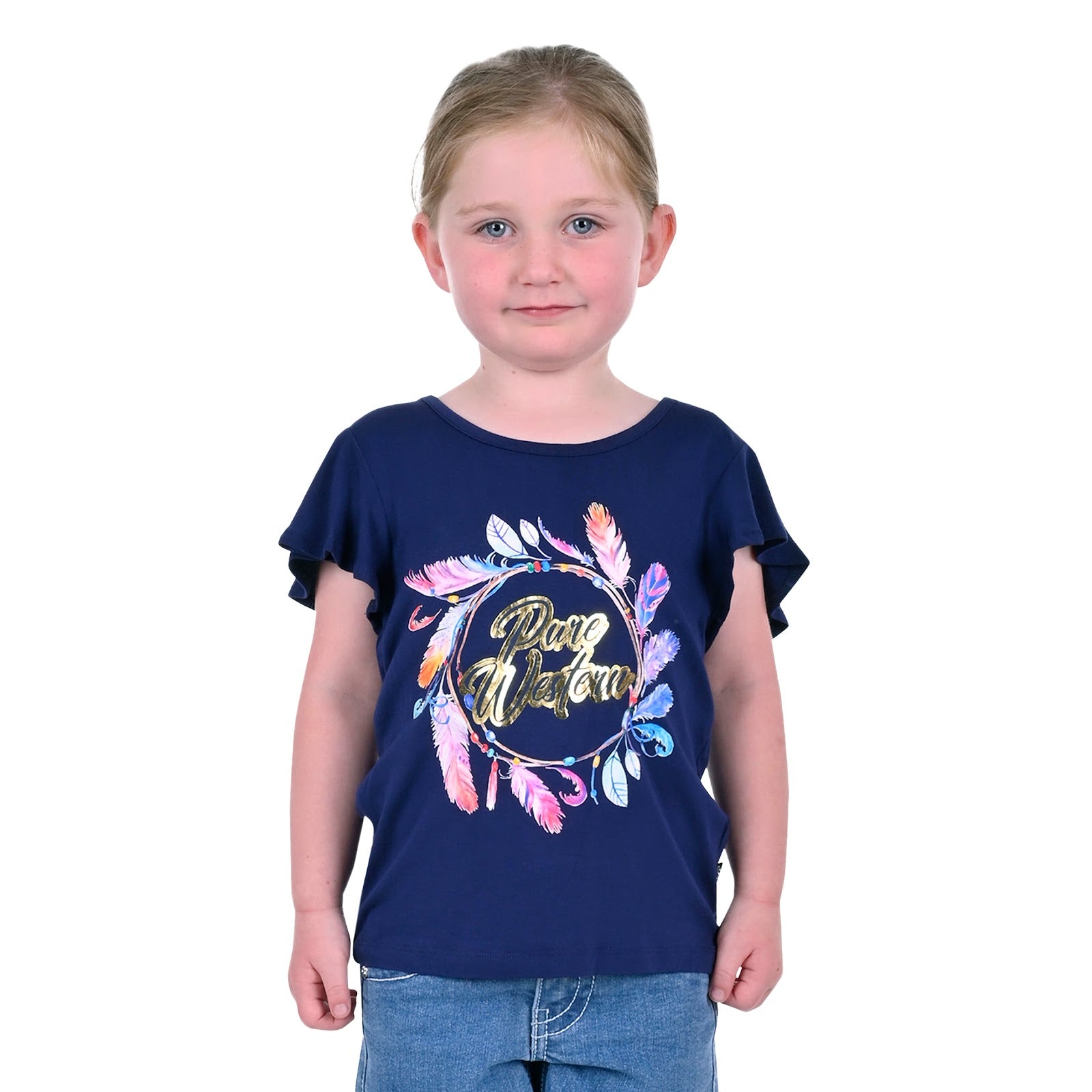 Pure Western Grl Dylan Short Sleeve Tee%