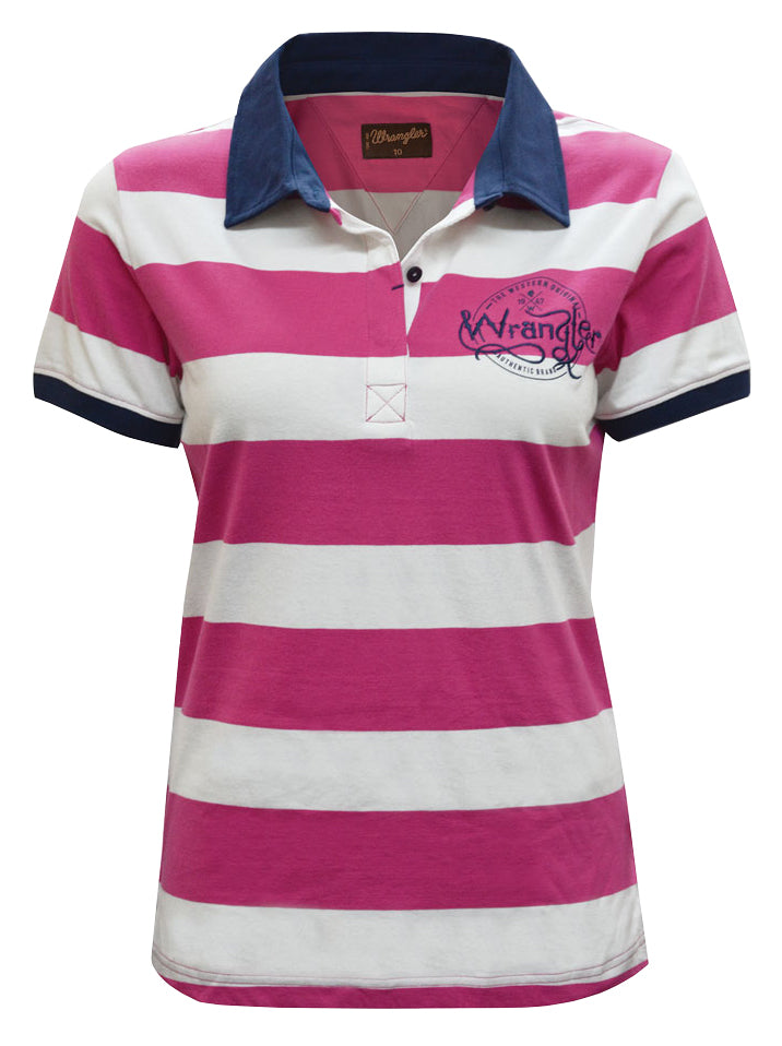 Wrangler Womens Colette S/S Polo (12)%