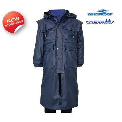 TC Kids Pioneer Long Raincoat (4 Navy)%