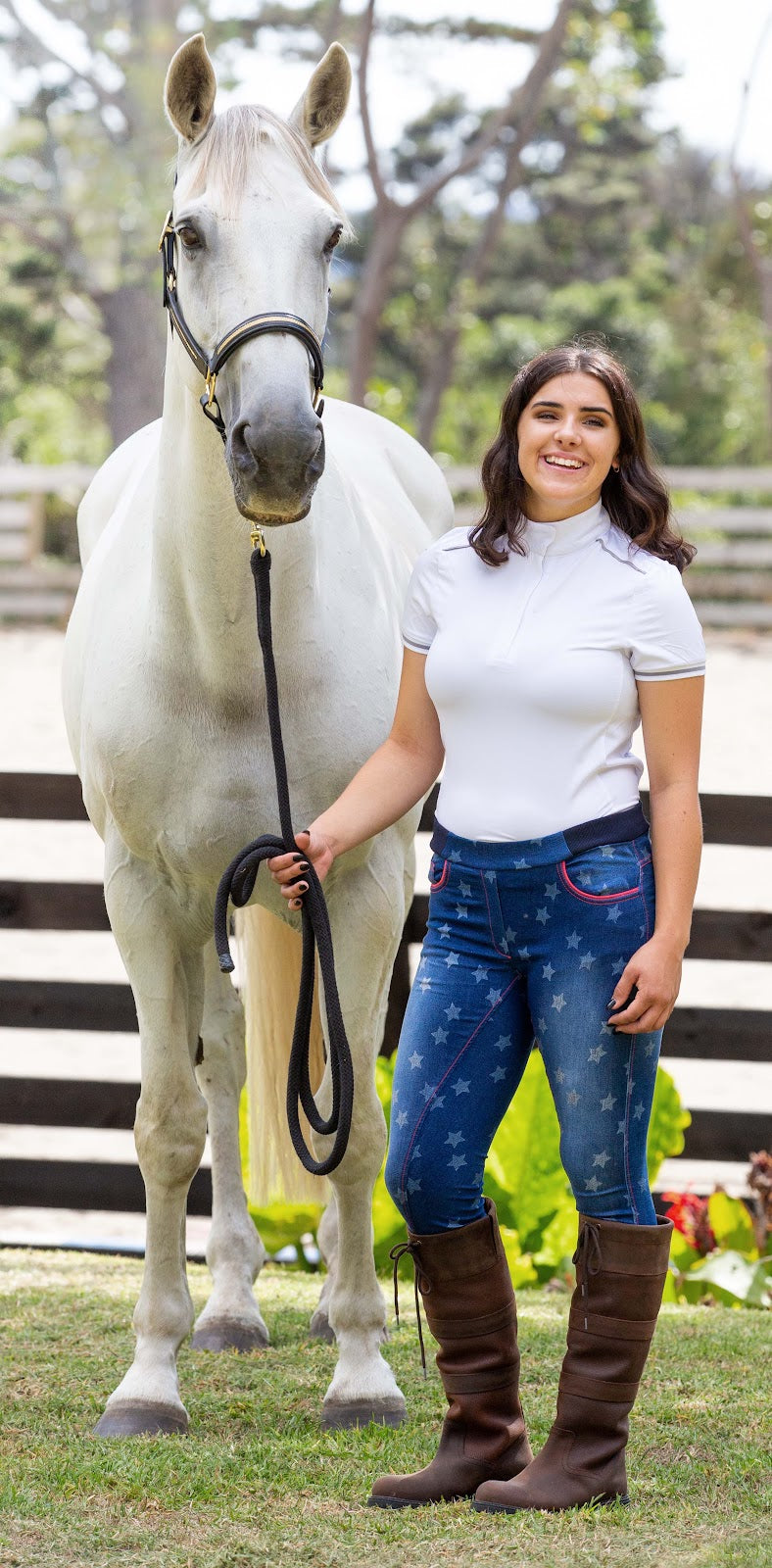 Cooper Allan Ladies Star Denim Pullon Breech%