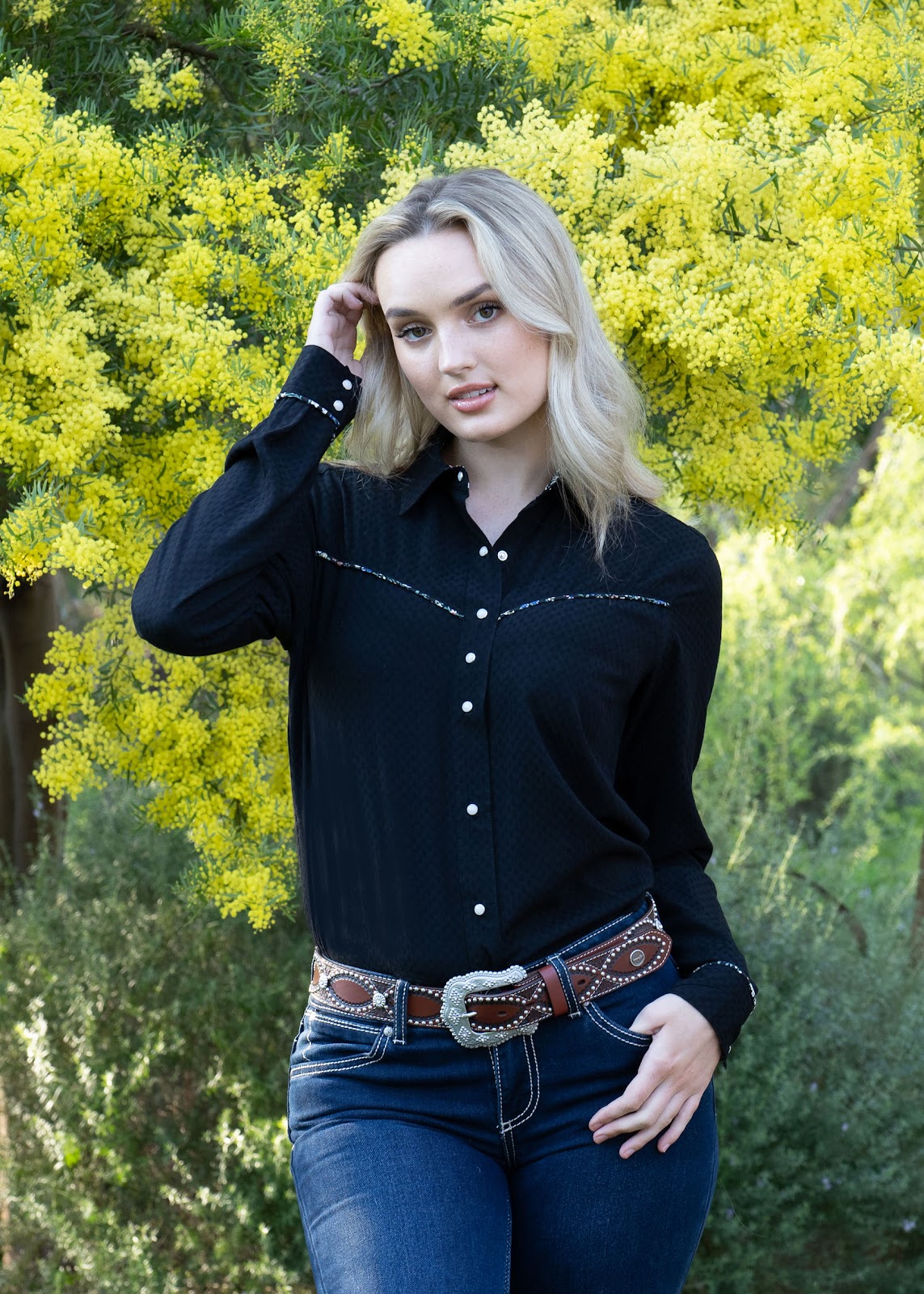 Wrangler Womens Hana Long Sleeve Shirt%
