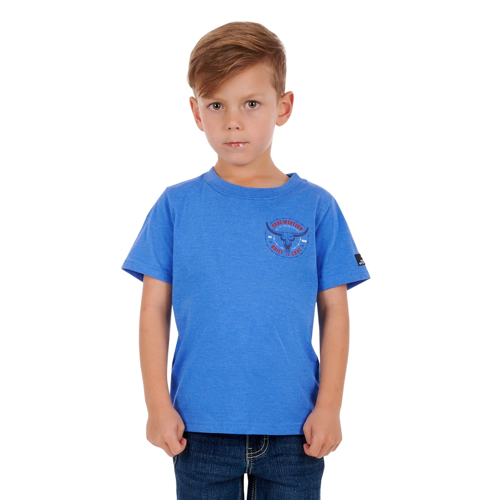 Pure Western Boy Walker Short Sleeve Tee%