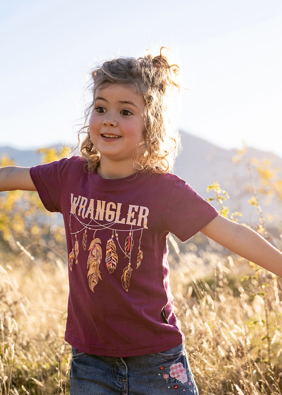 C-Wrangler Girl Lily Tee(Plum 10%