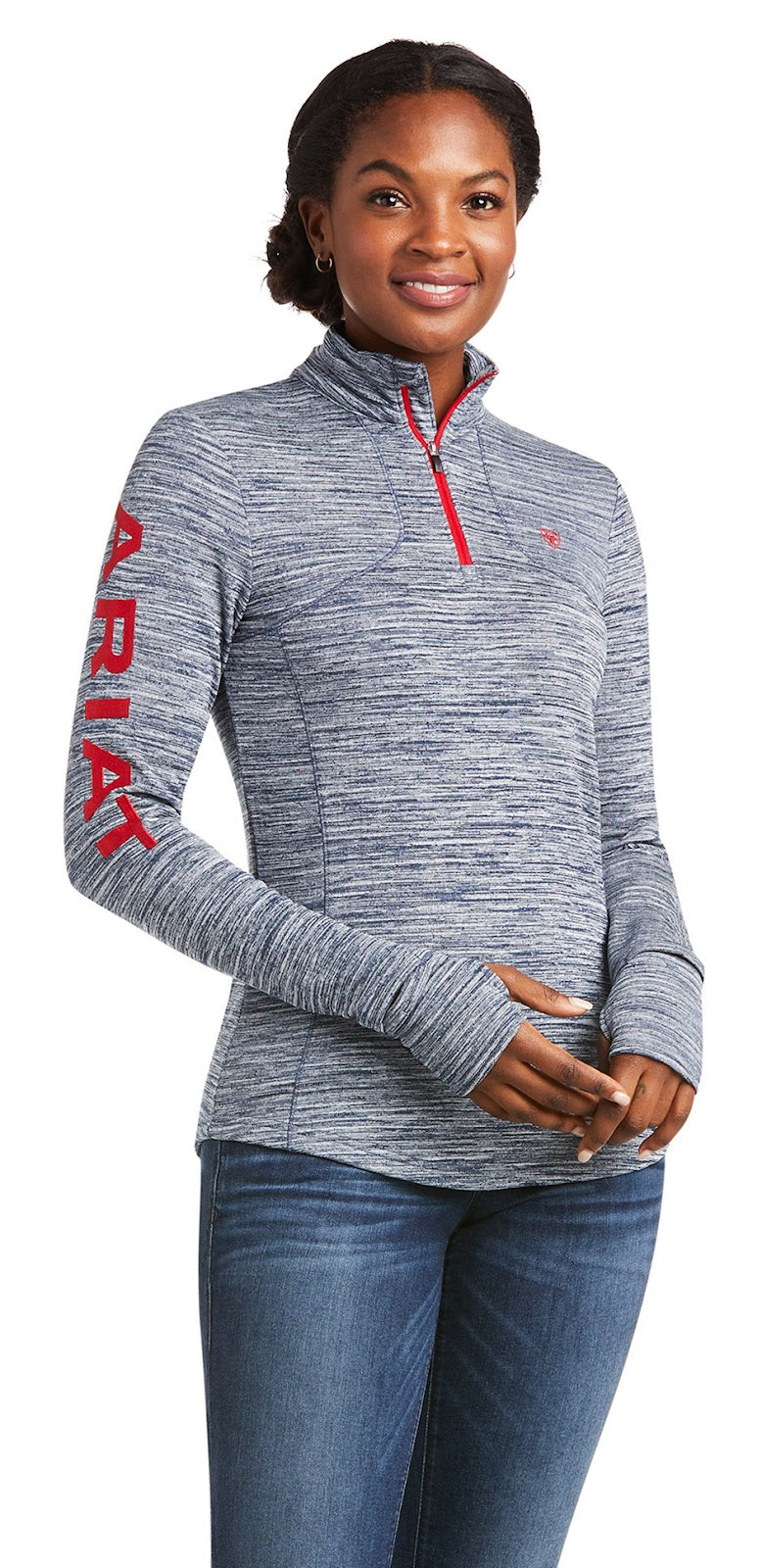 Ariat Womens Team Gridwork 1/4 Zip%