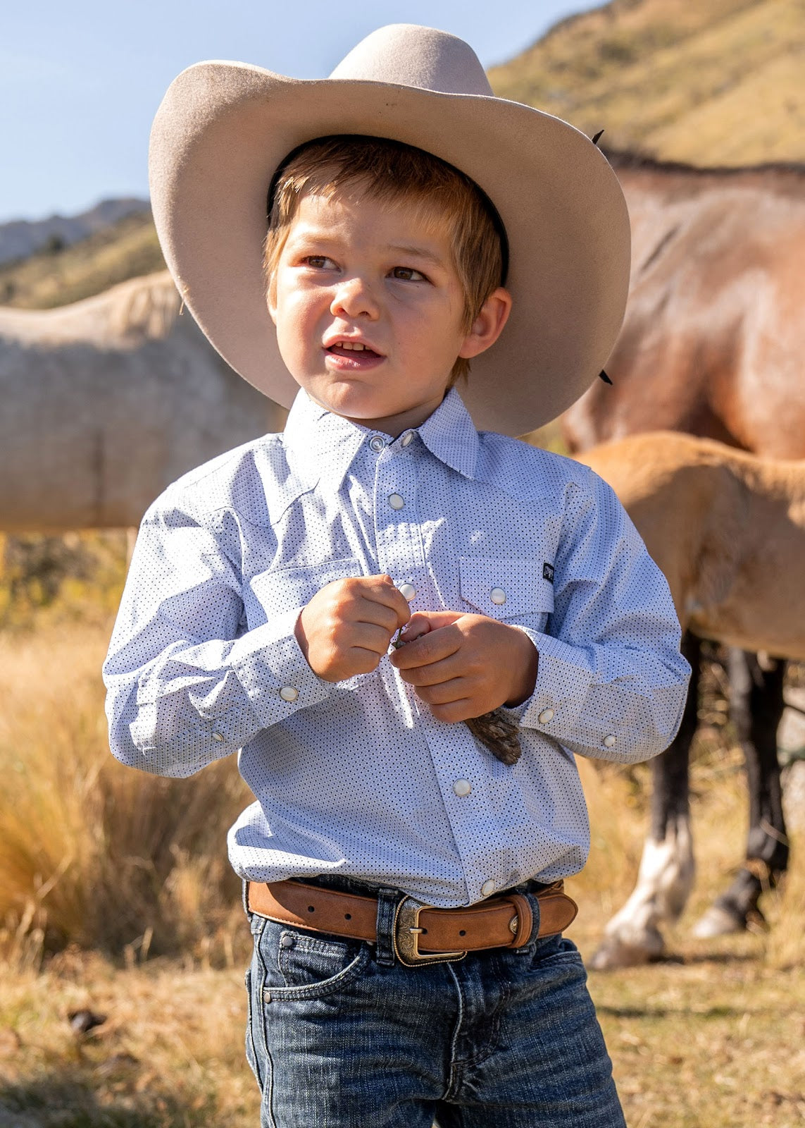 Pure Western Jacobson Long Sleeve Shirt%