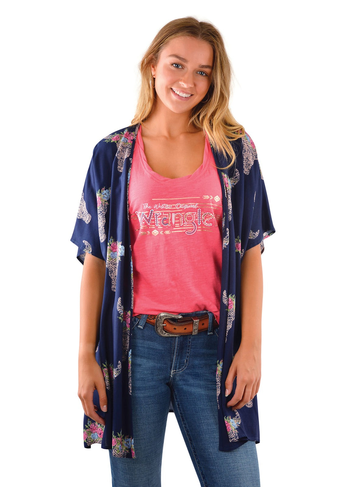 Wrangler Wms Nyla Kimono (Nvy/Mul XS/S%