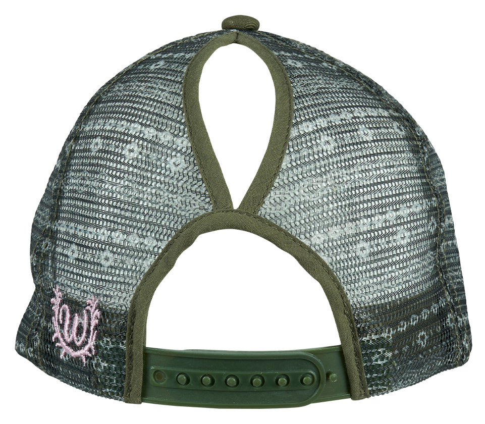Wrangler Zoe HP Ponytail Trucker Cap%