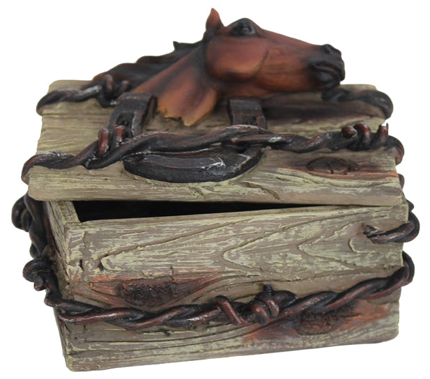 Pure Western 3 Horses Jewellery Box(Lge)
