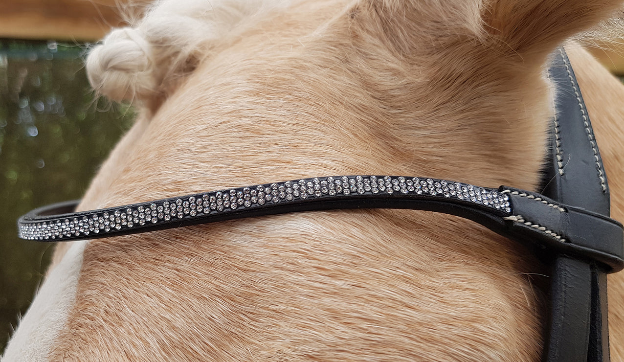 Enzo Crystal Bridle (Cob Black)%