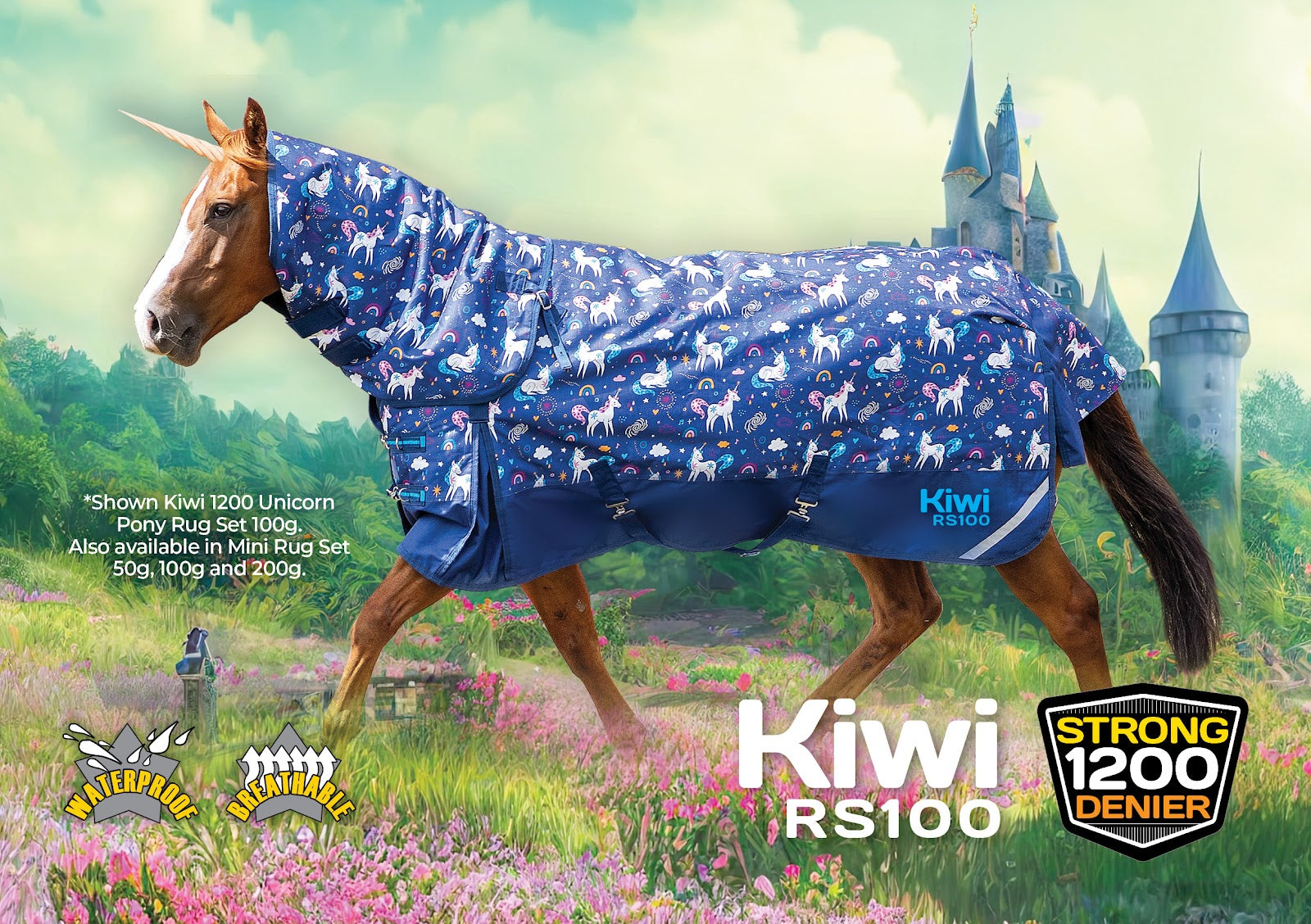 Kiwi 1200 Unicorn Mini Rug Set 100g (30