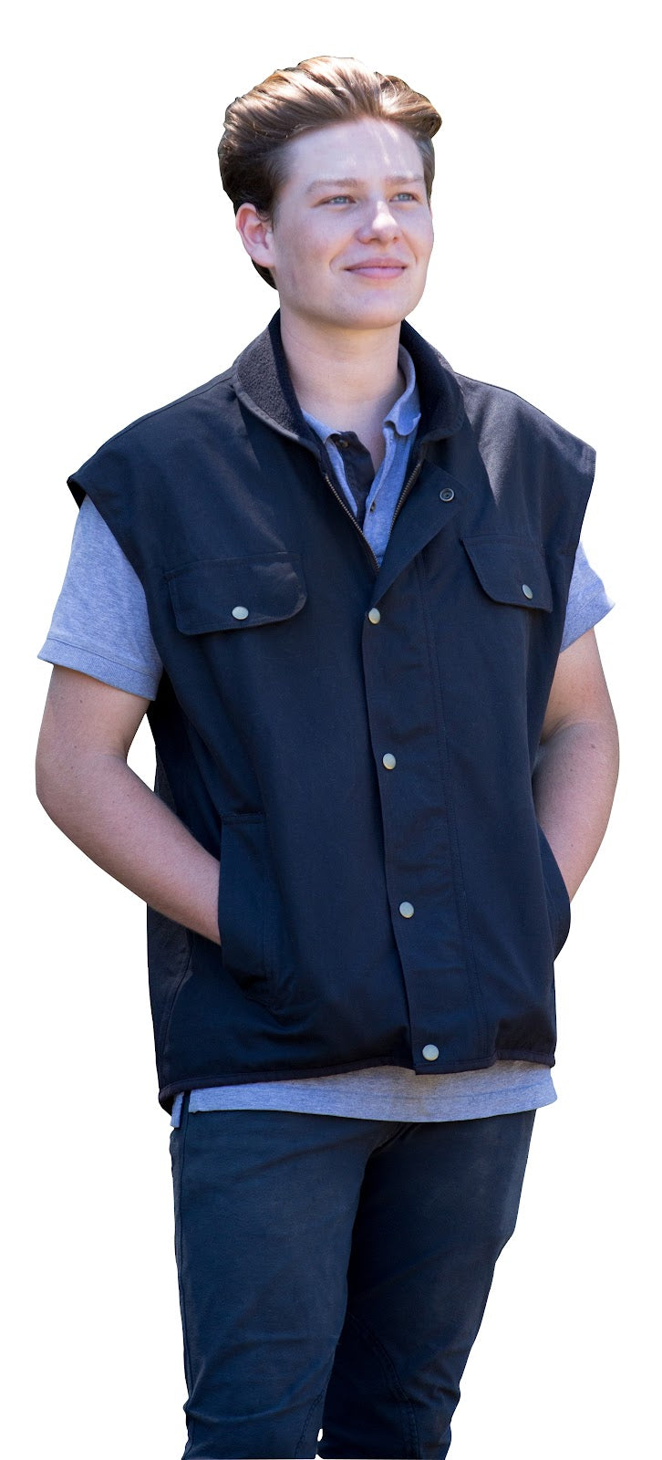 Oilskin Vest with out Sleeve (XXL)%
