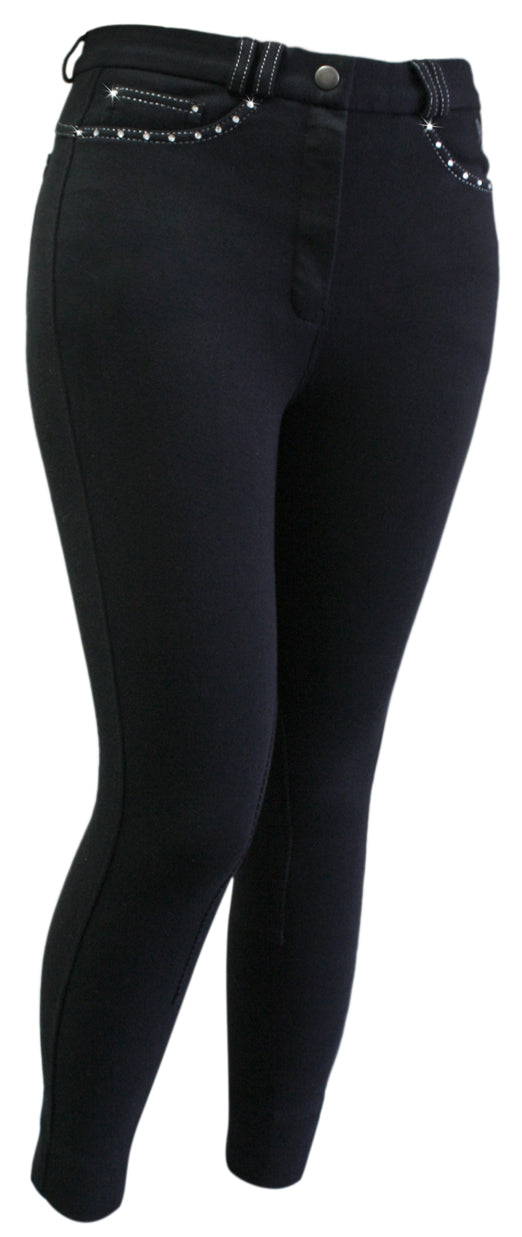 CA Olivia Jodhpurs Ladies (8 Navy)%