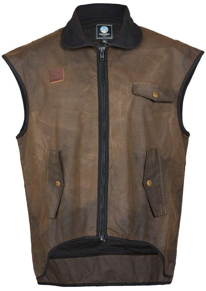 Swanndri Foxton Oilskin Vest%