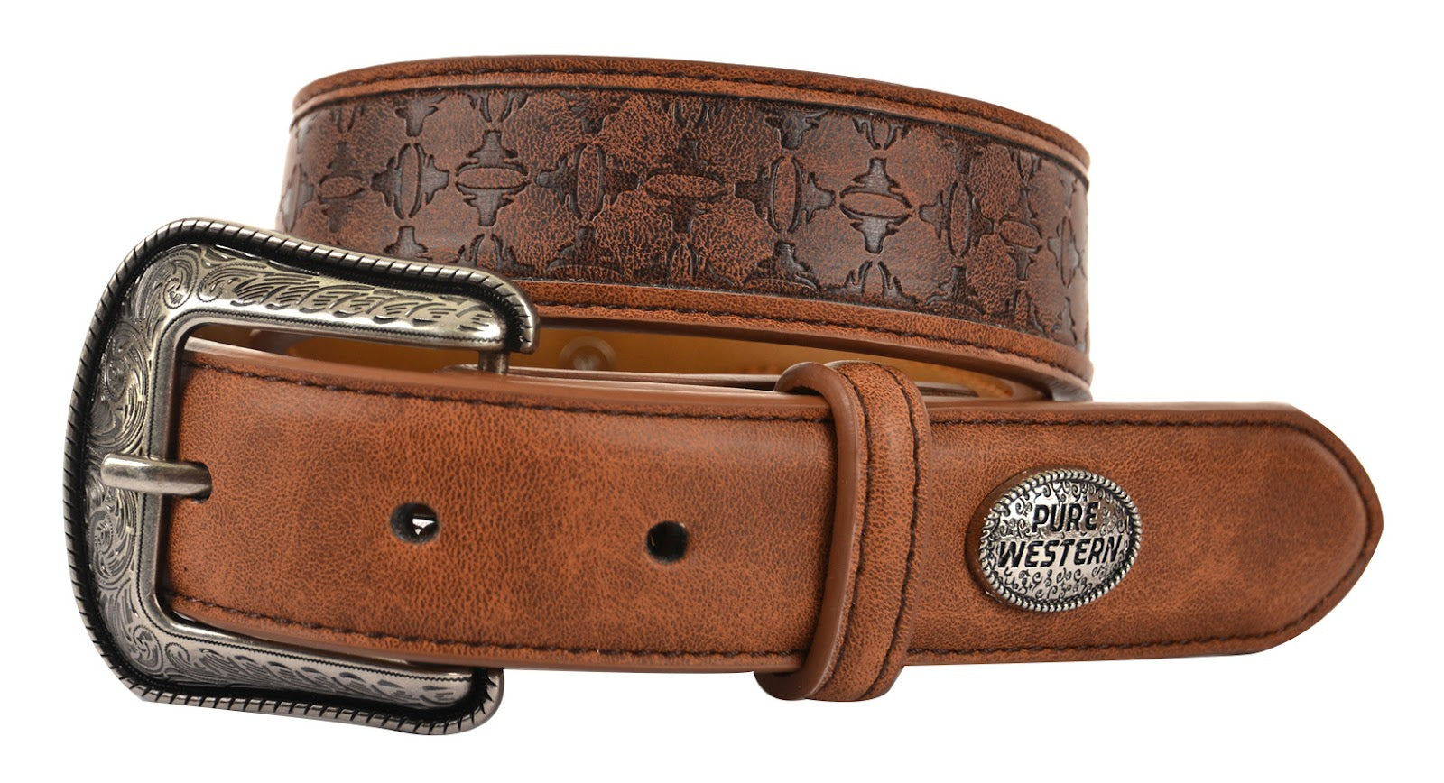 Pure Western Dylan Belt (DkTan XS)%