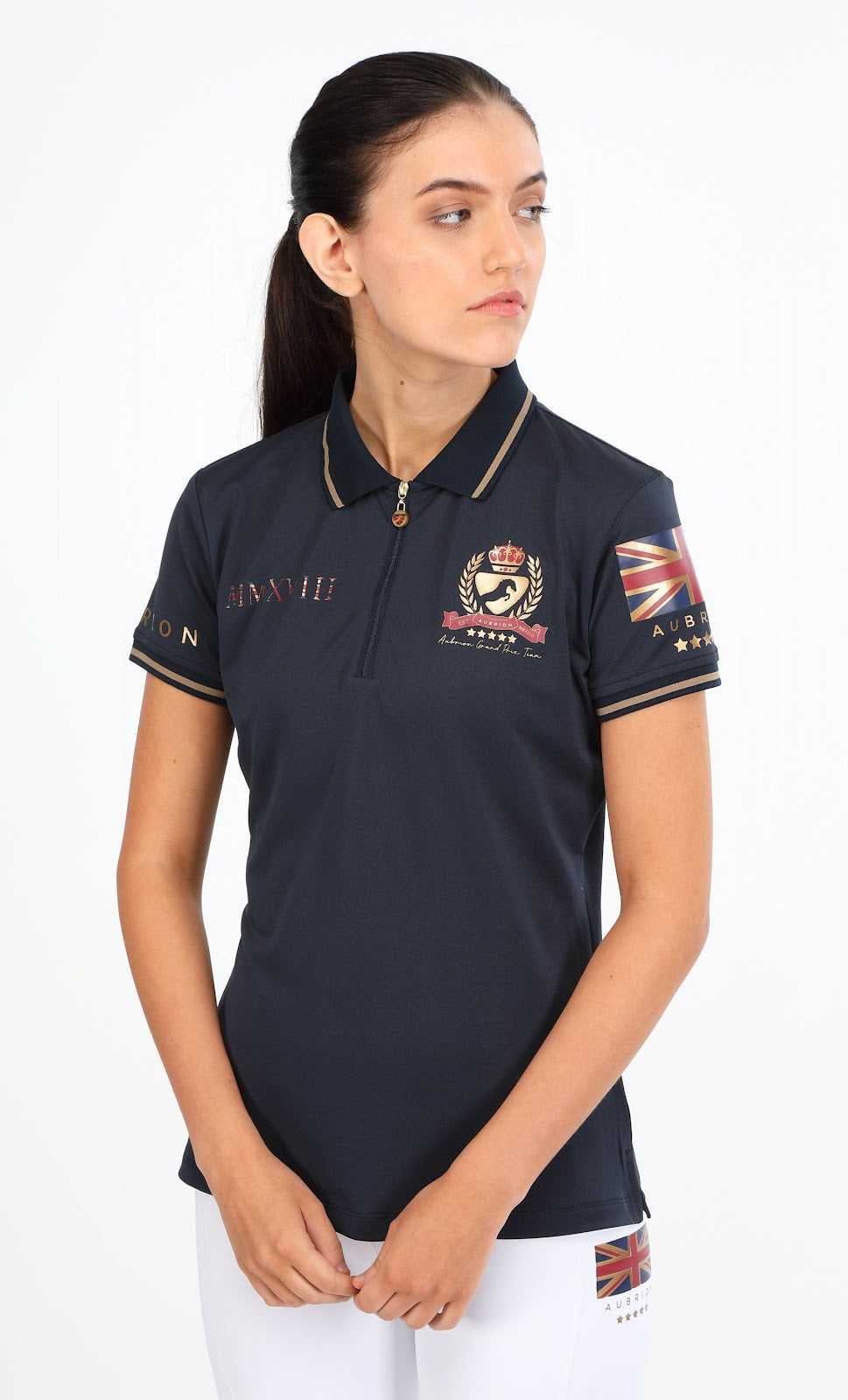 Shires Team Tech Polo (XL Navy)%