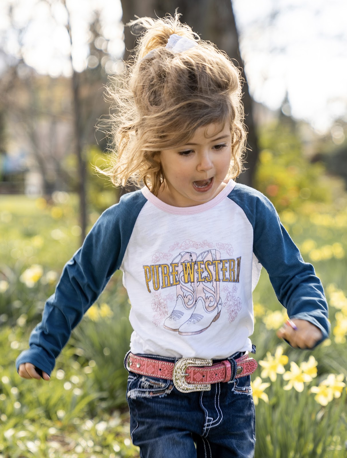 C-Pure Western Girl Jackie Long Sleeve Tee(8 Mul%