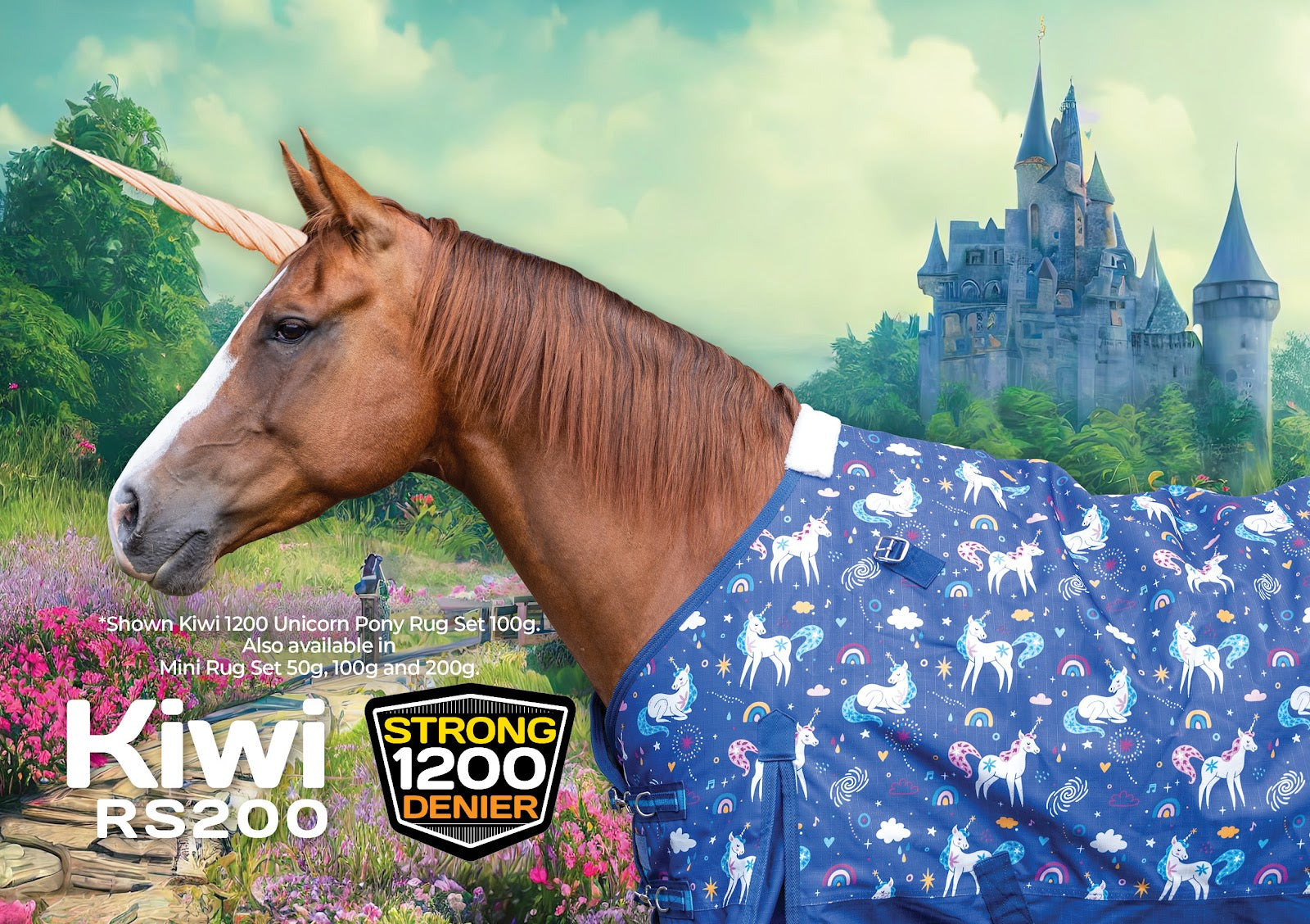 Kiwi 1200 Unicorn Mini Rug Set 200g (39
