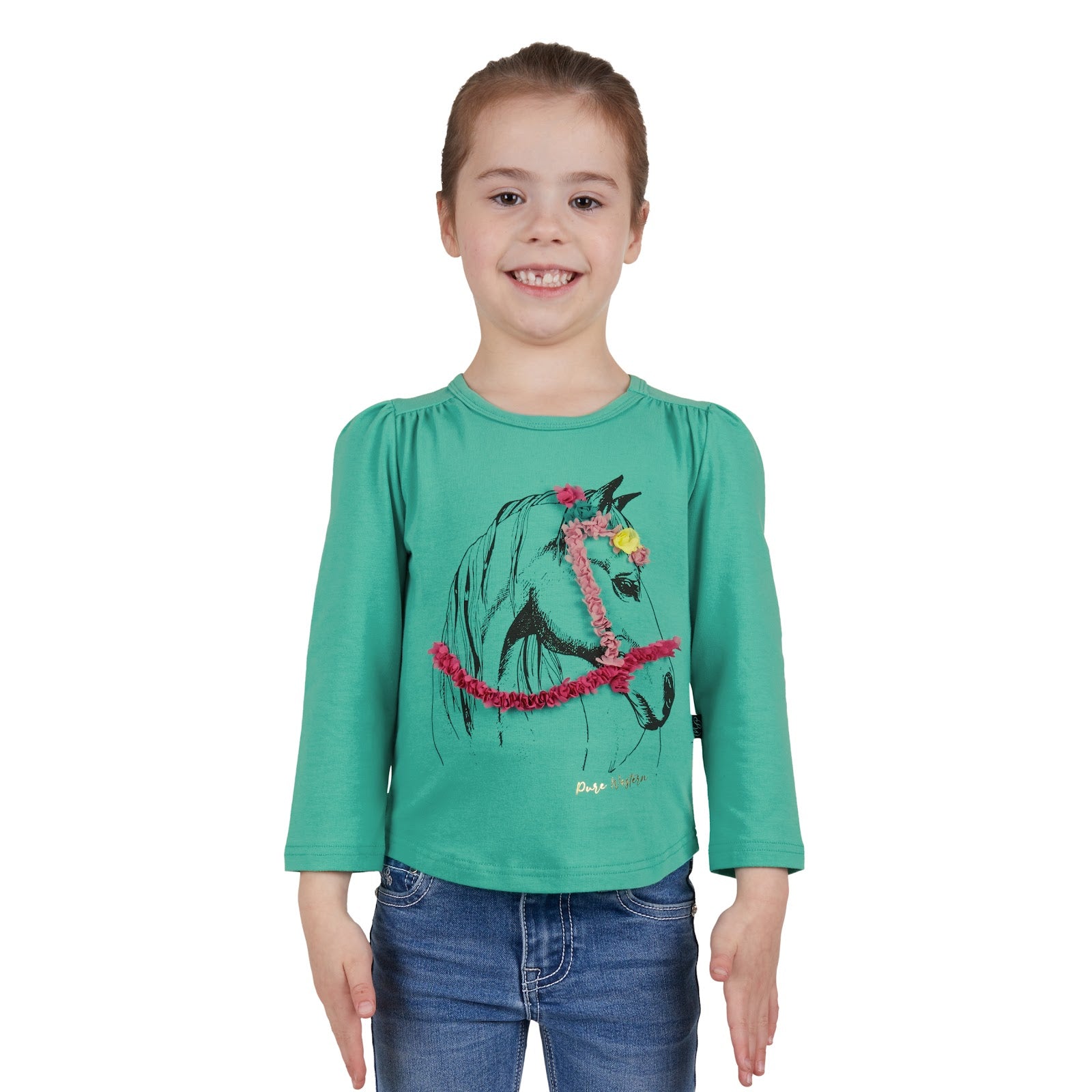 Pure Western Girls Iva L/S Tee %