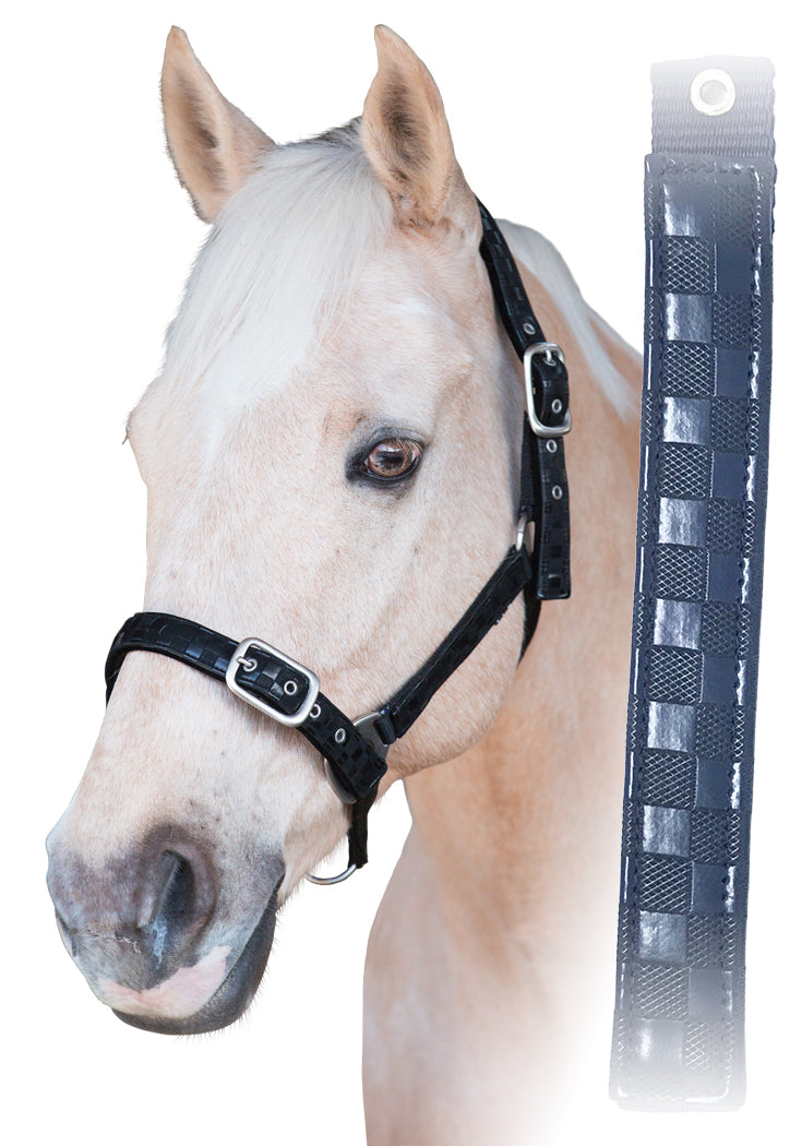 Prima Checkerboard Halter (Pony Black)%