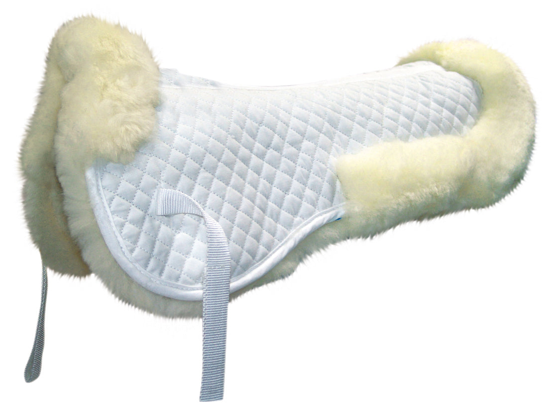 Enzo Sheepskin Show Pad (Cob Blk/Ntrl)%