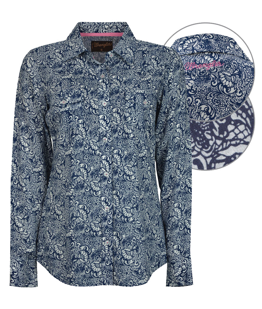Wrangler Womens Faith L/S Shirt (18)%