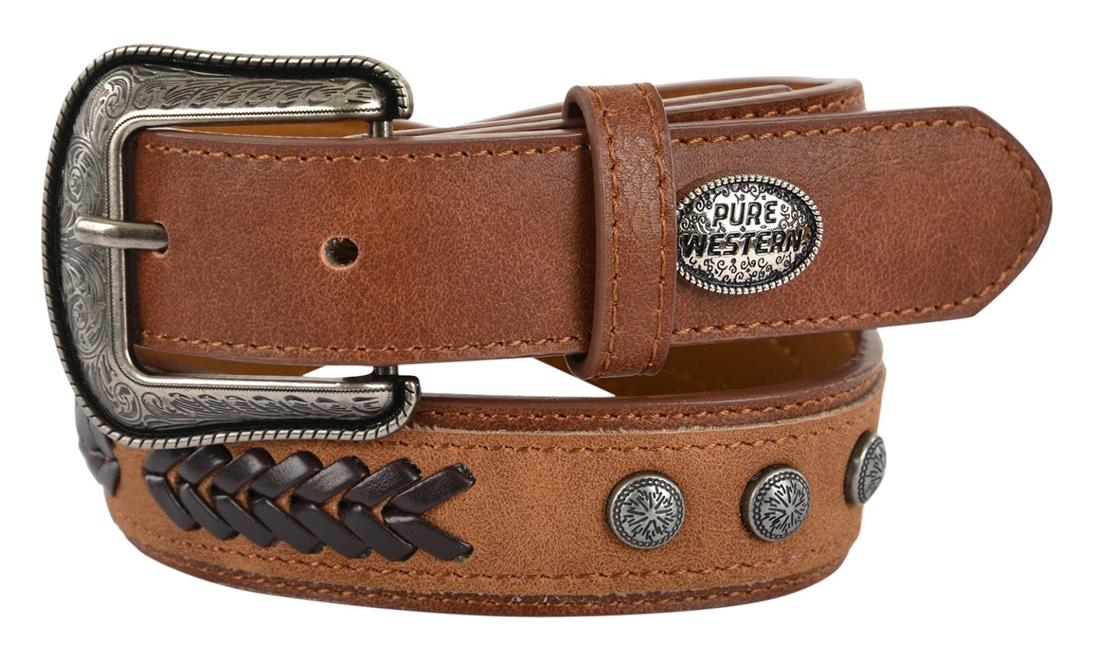 C-Pure Western Mckinlay Belt(DkTan S24)%
