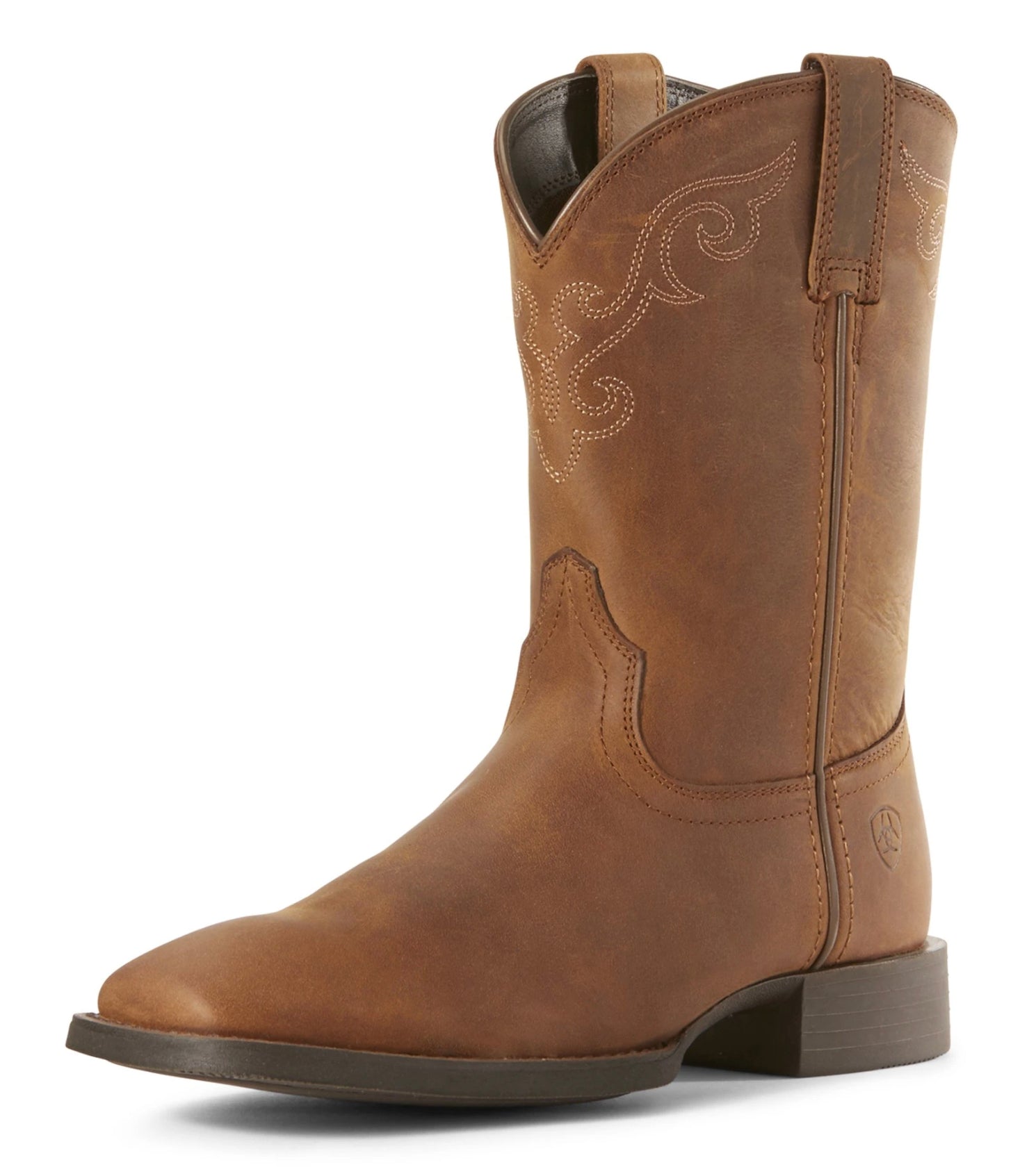 Ariat Wms Roper Wide Sqr Toe Brown / 9