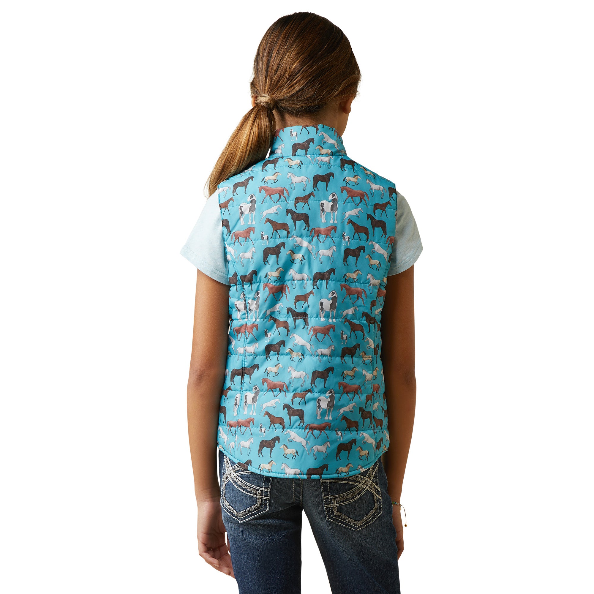 Ariat YTH Bella Vest Aqua Herd / Large