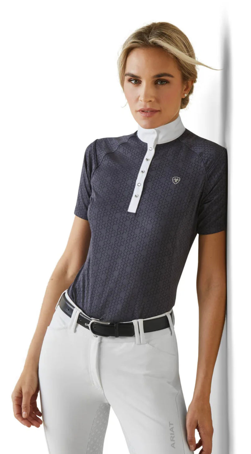 Ariat Wms Showstopper Show Shirt Aqua / Large