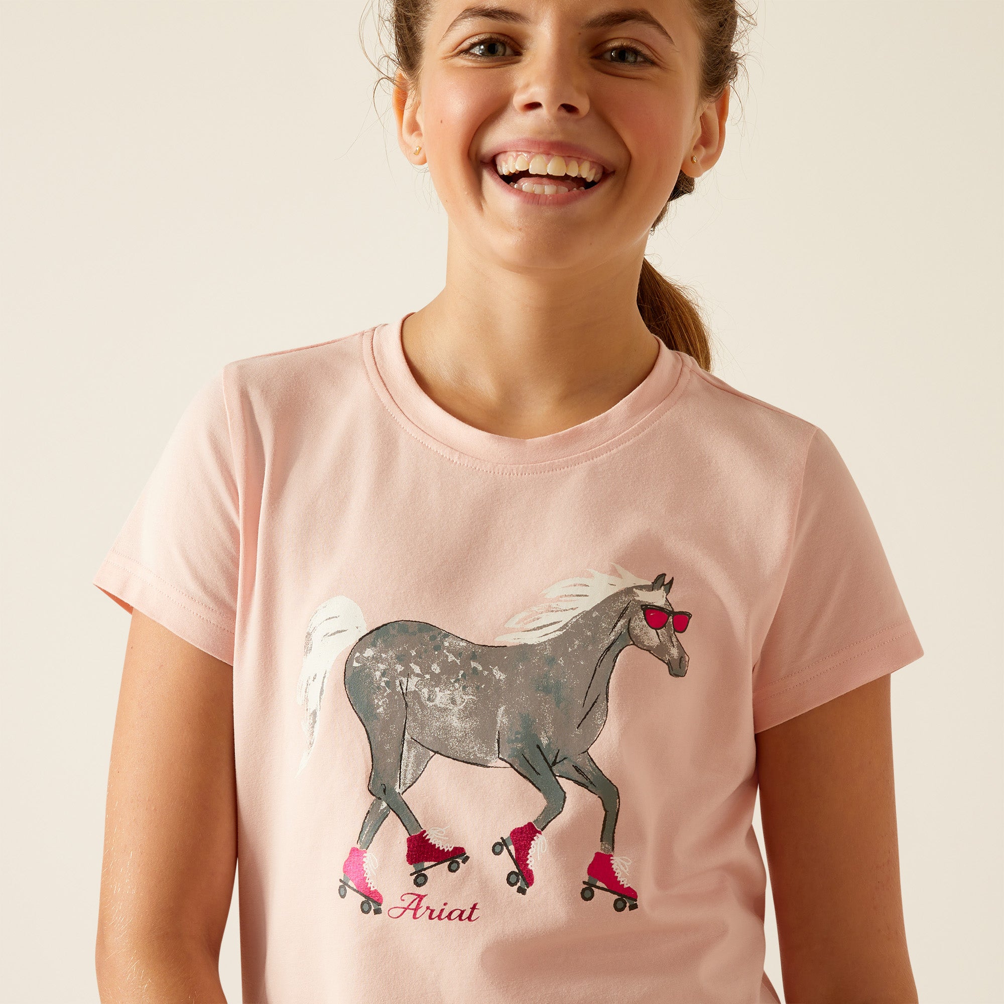 Ariat YTH Roller Pony T-Shirt % Rose / Large