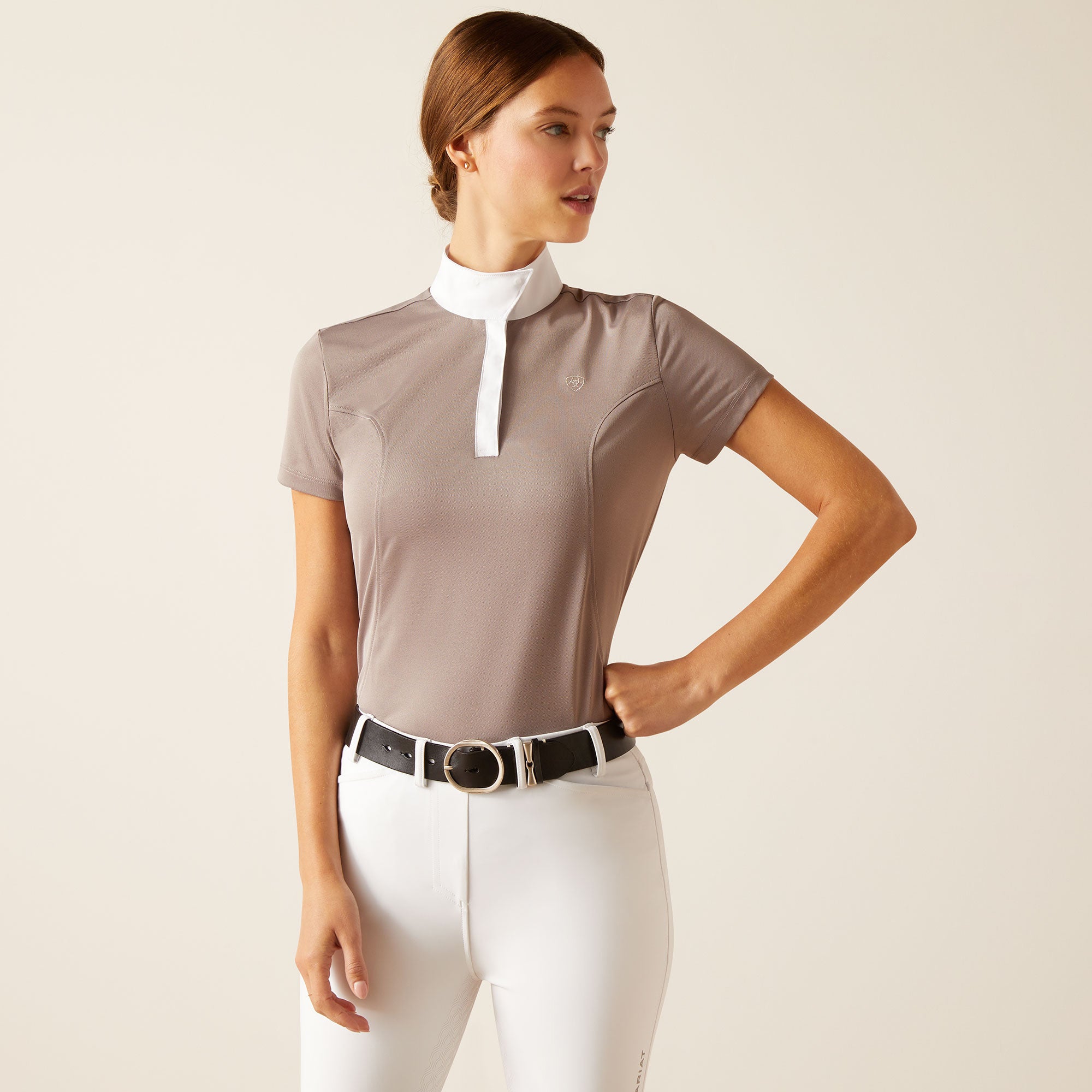 Ariat WMS Aptos Show Shirt % Zinc / Large