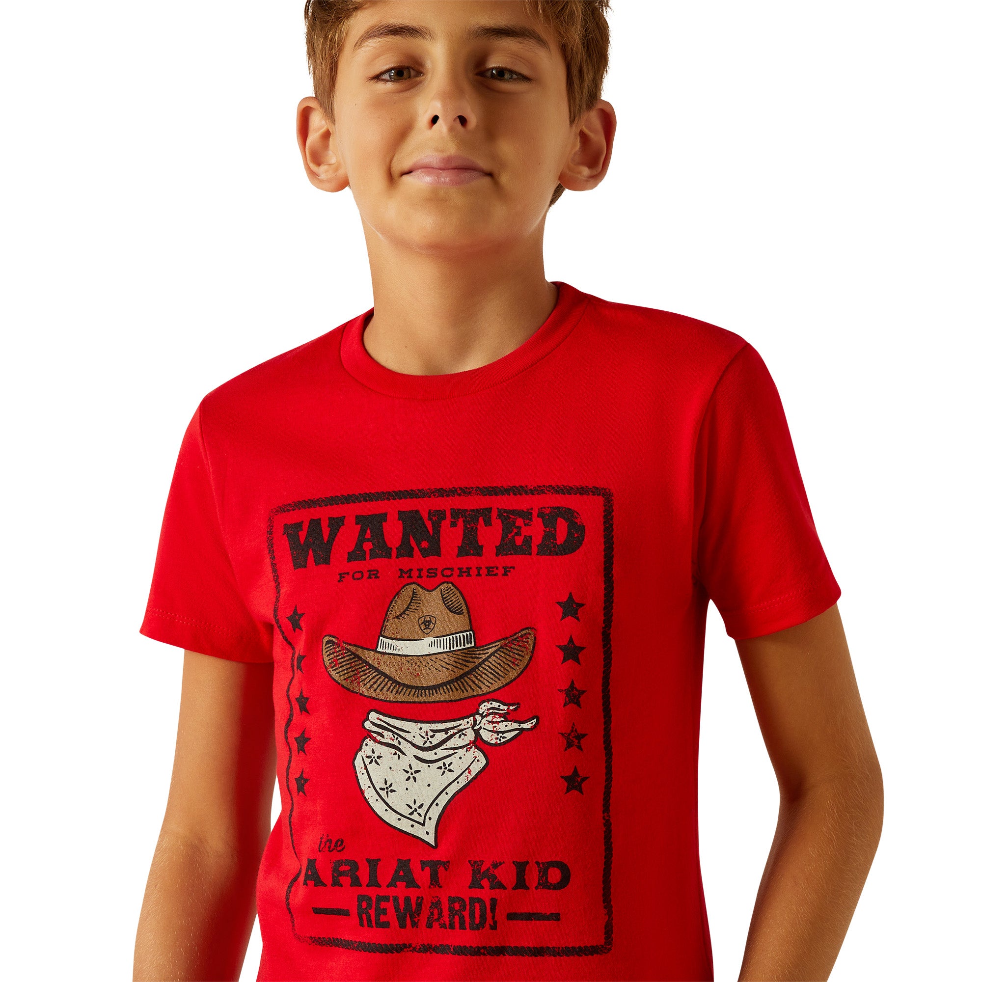 Ariat Boys Kid S/S T-Shirt Red / Large