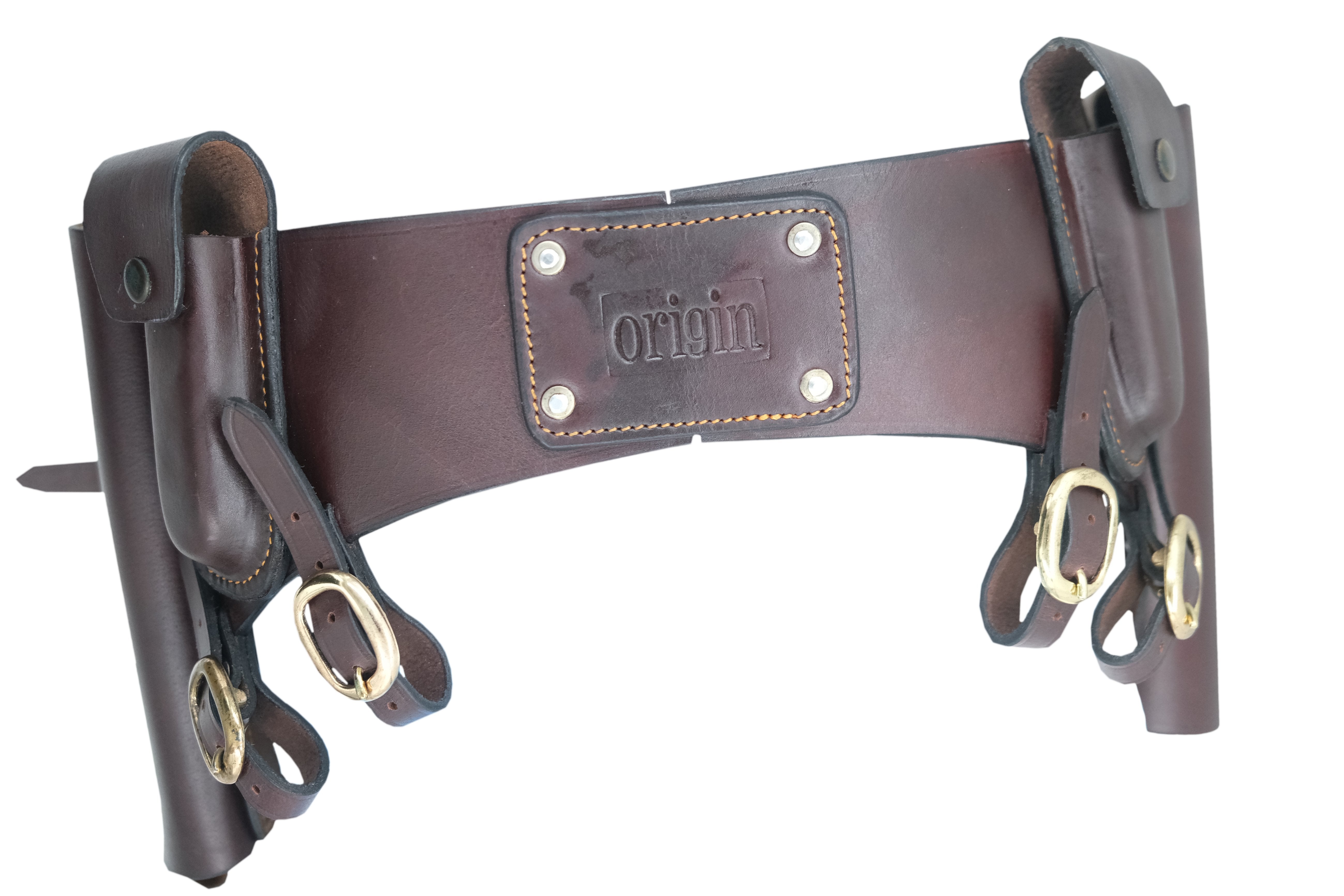 Origin Leather Saddle Bag w/ Knife Pouch
