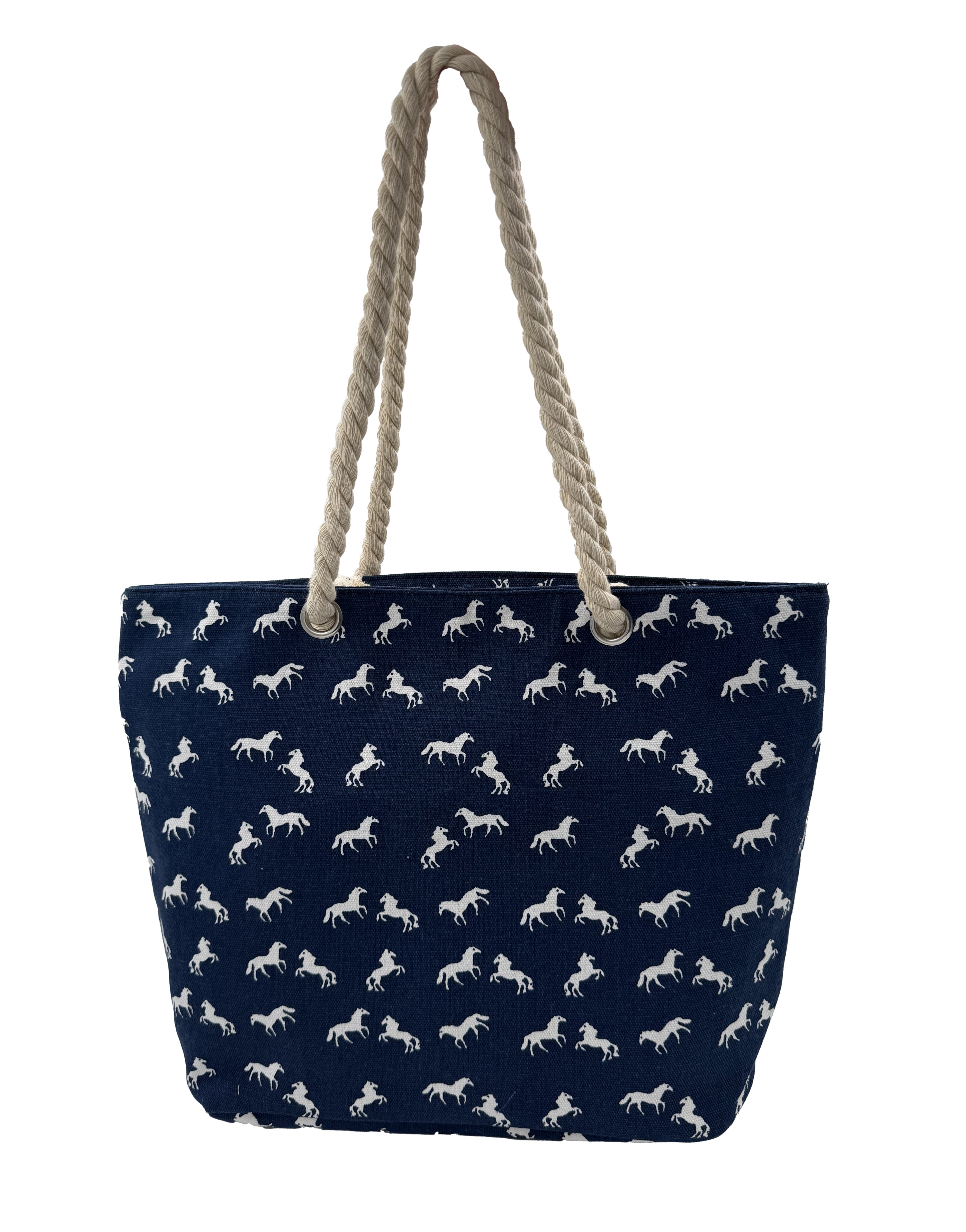 Horse Print Tote Bag (Asst)%