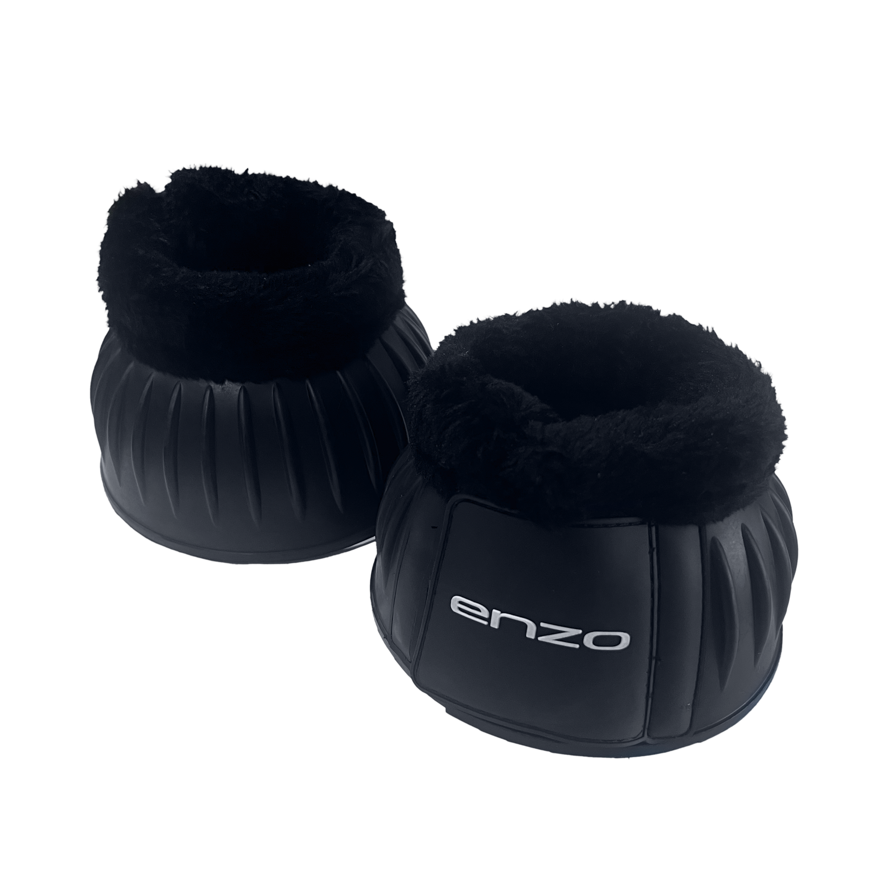 Enzo PVC Bell Boot w/Fleece Top Black / Large