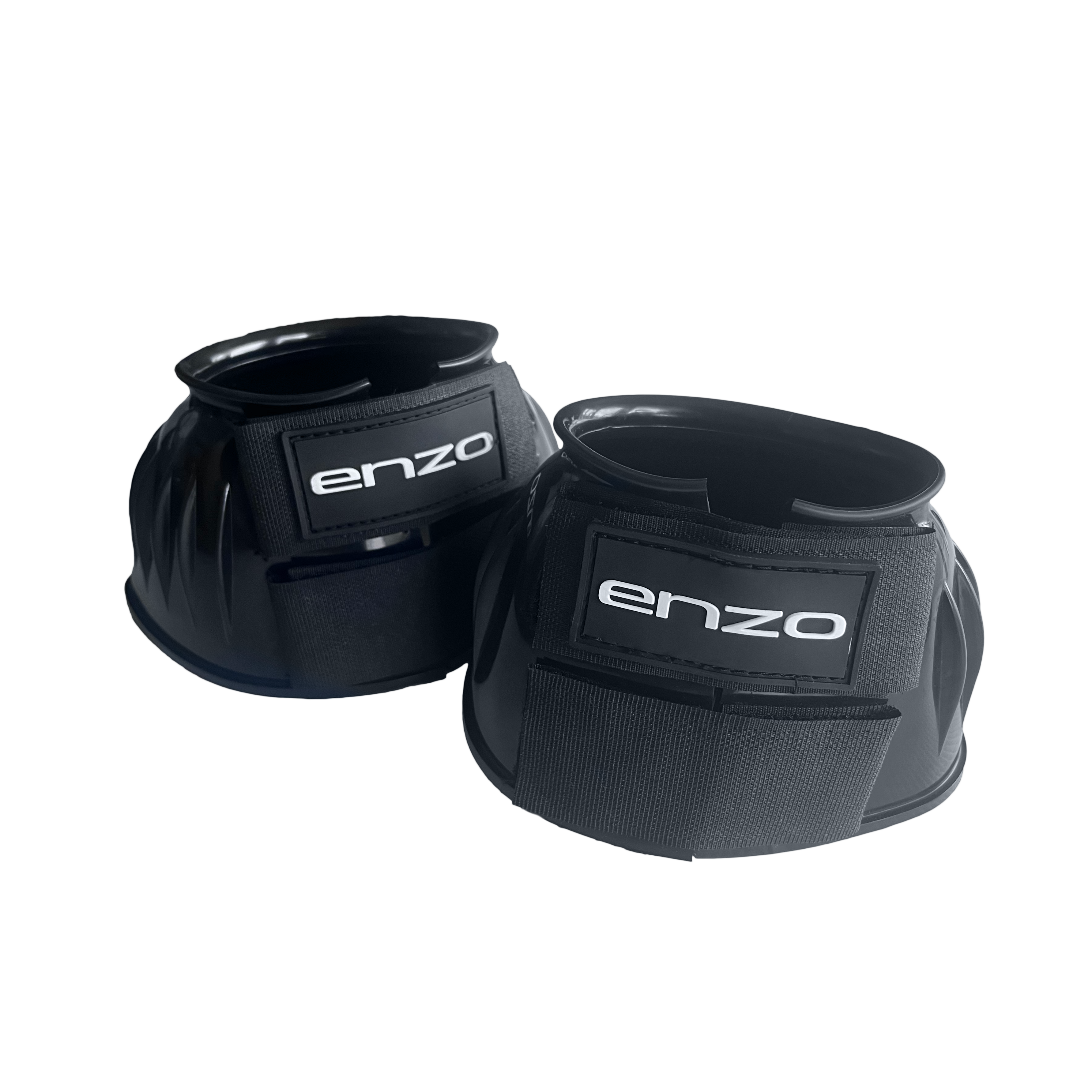 Enzo PVC Bell Boot Velcro Black / Large