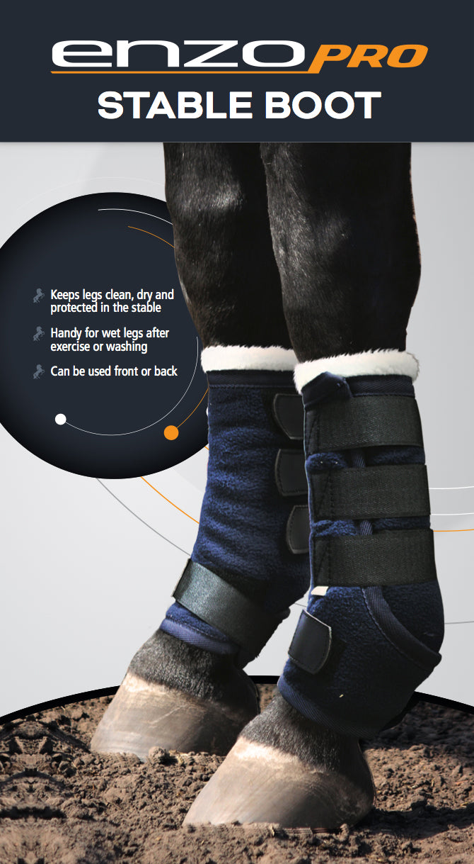 Enzo Pro Stable Boot Navy / X Large