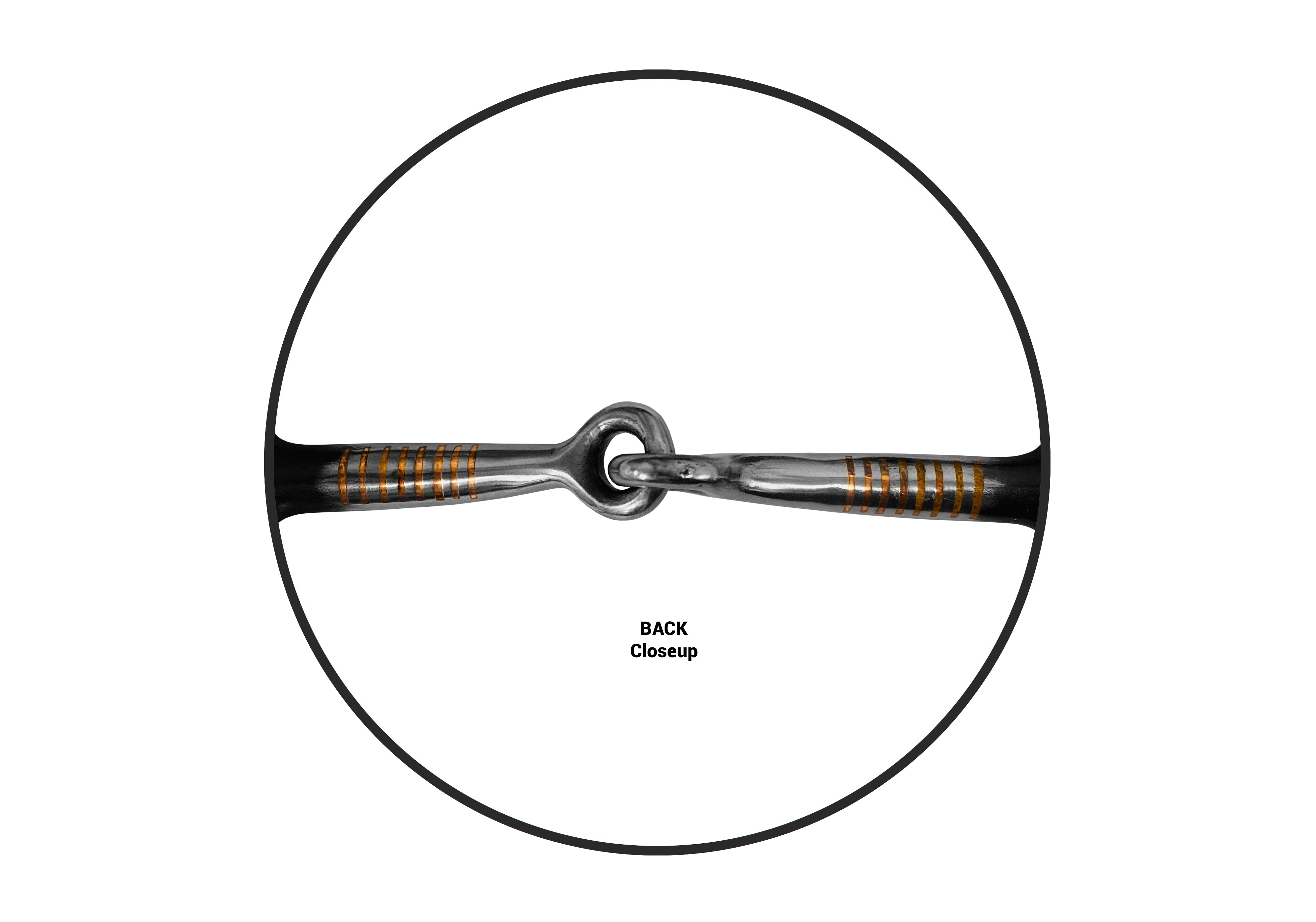 Western Silver Snaffle Bit w/ Shanks(5.0