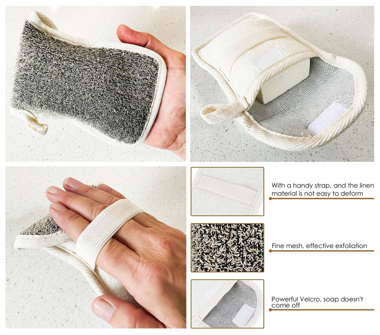 Bee Kind Exfoliating Soap Scrubby Bag