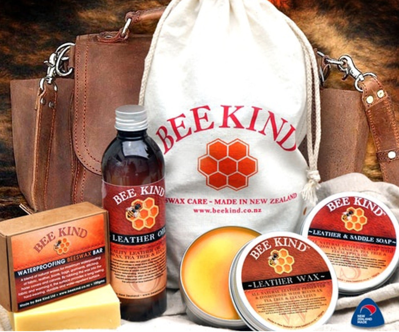 Bee Kind Beeswax Leather Care Kit