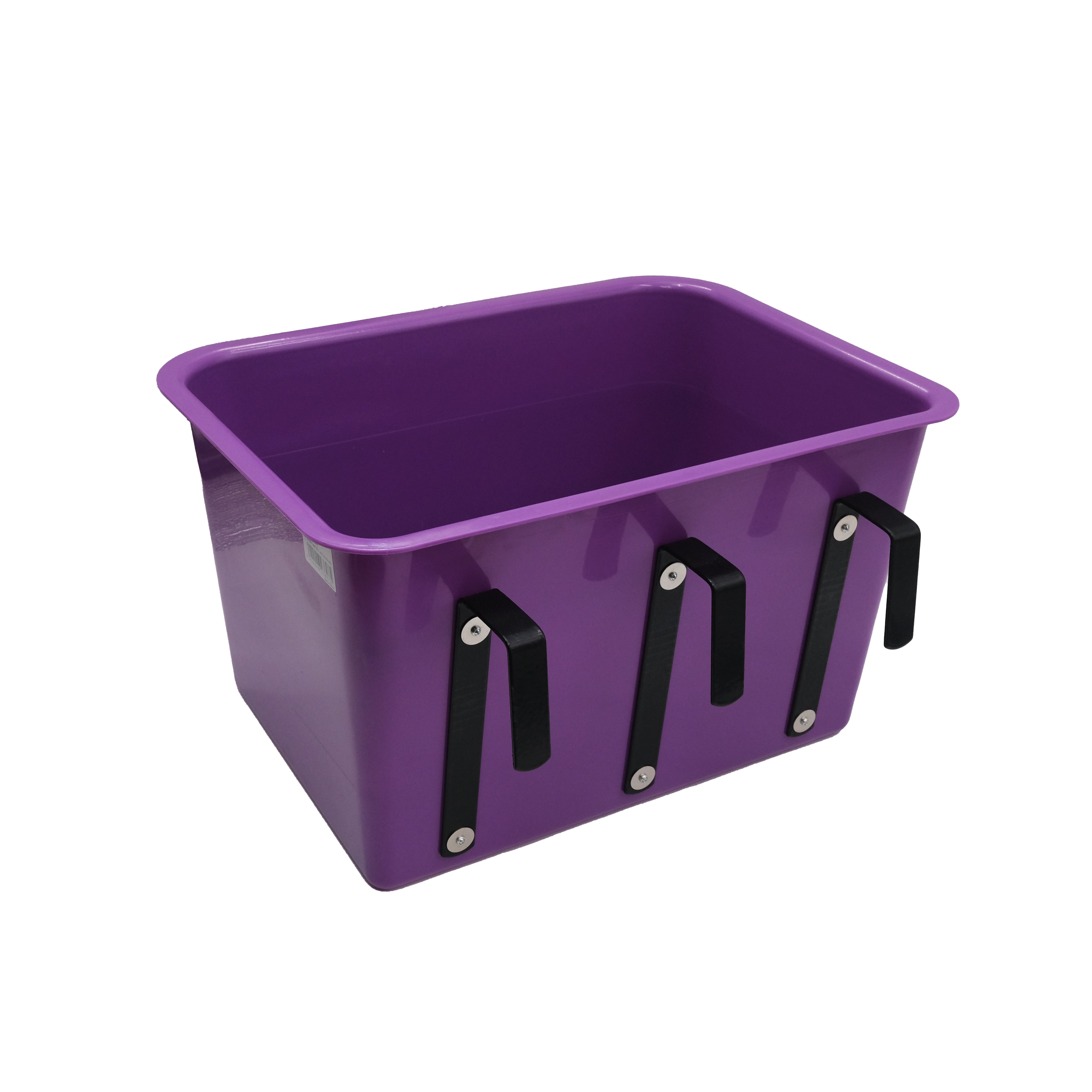 O/Fence Feed Bin w/3 brackets Blue / All