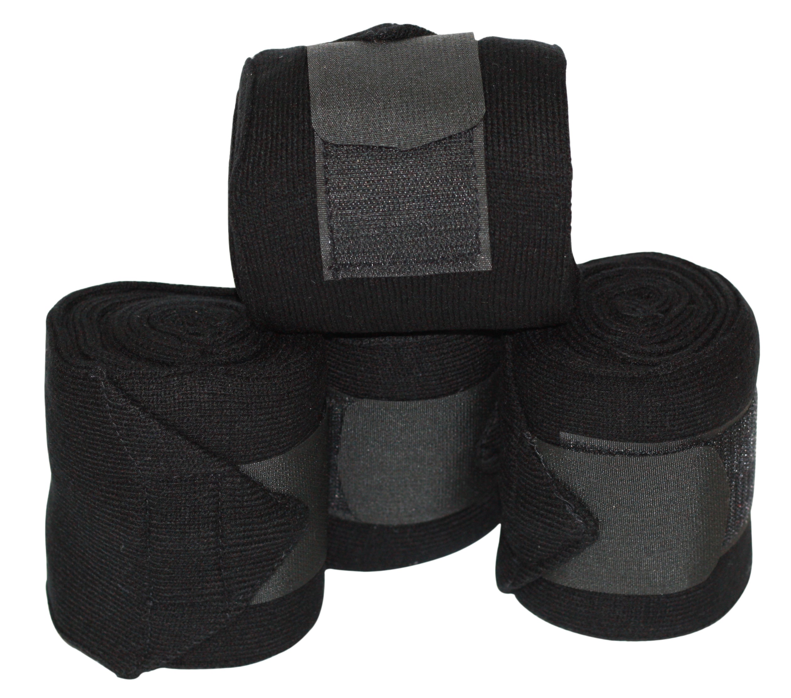 Knitted Bandages Set of 4 Black / All