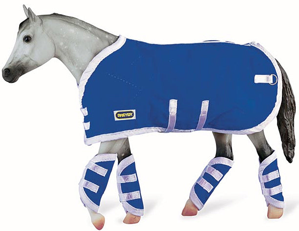 Breyer TR Blanket&Shipping Boots Blue%