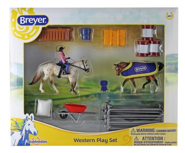 Breyer Stablemates Western Play Set%