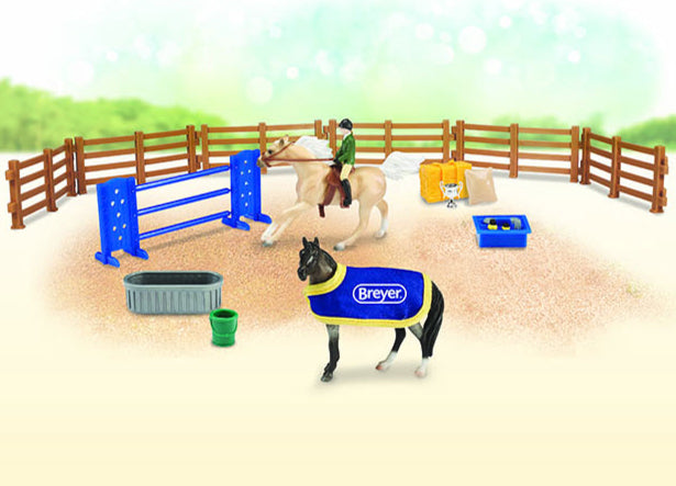 Breyer Stablemates English Play Set%