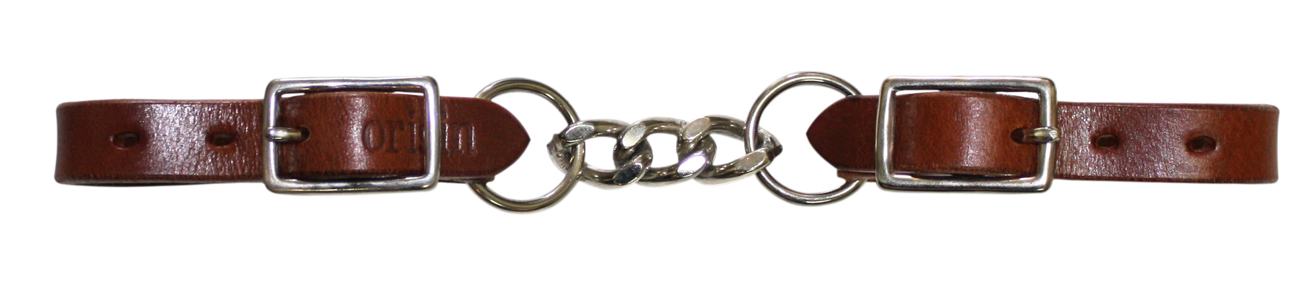 Origin Leather Curb Strap withChain(Tan)