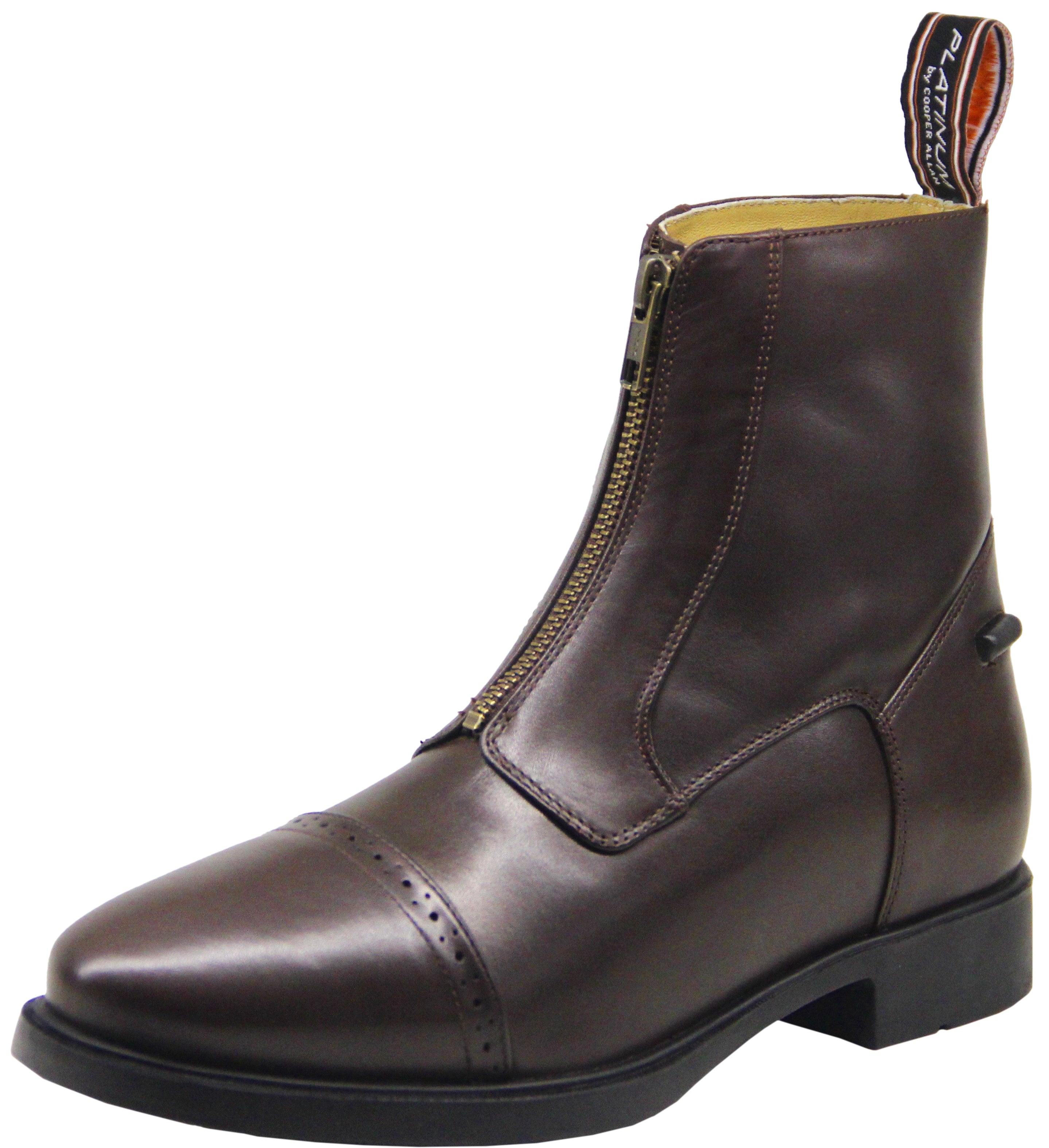 CA Platinum Leather Zip Boot Black / 35