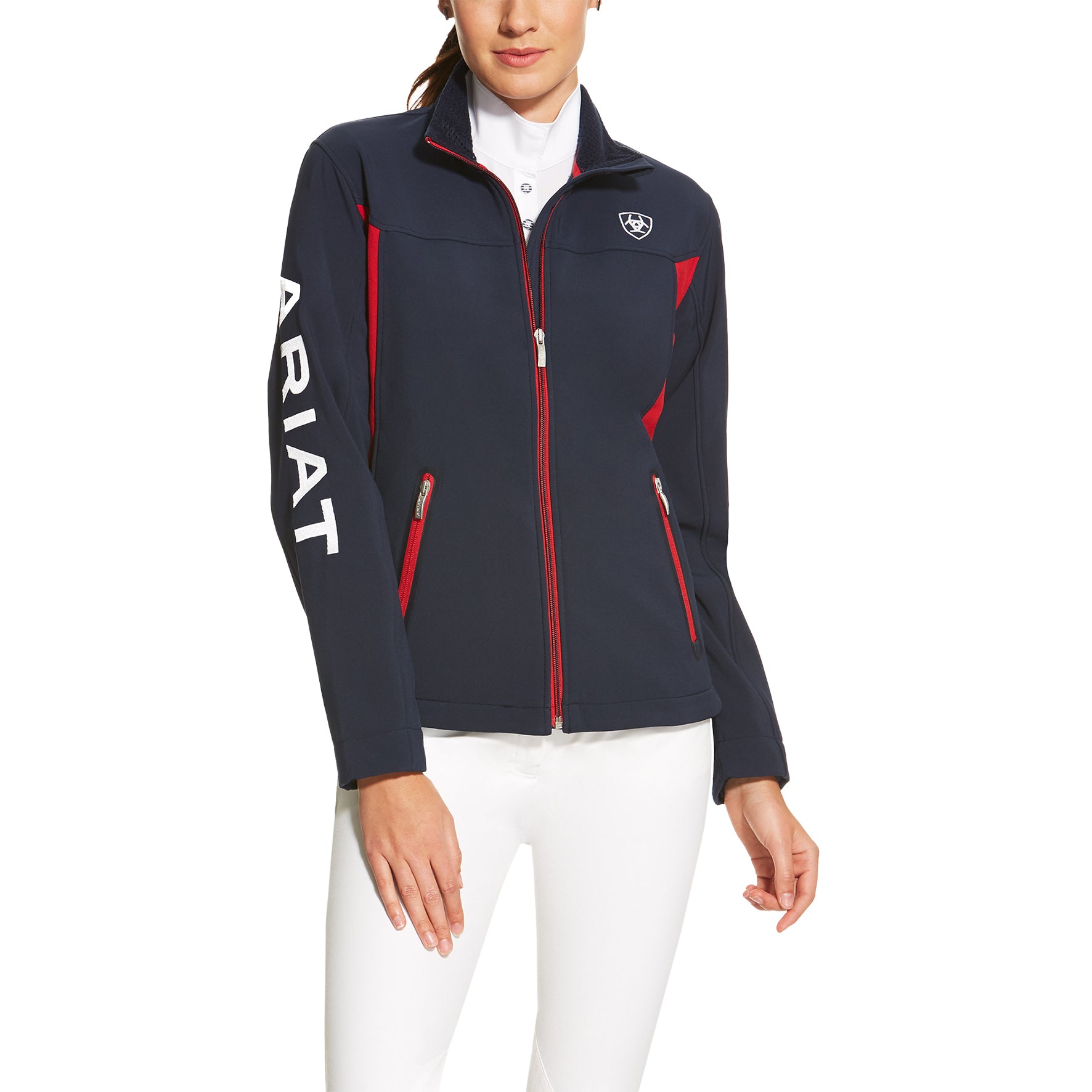 C-Ariat Womens Team Softshell (XL Nvy)