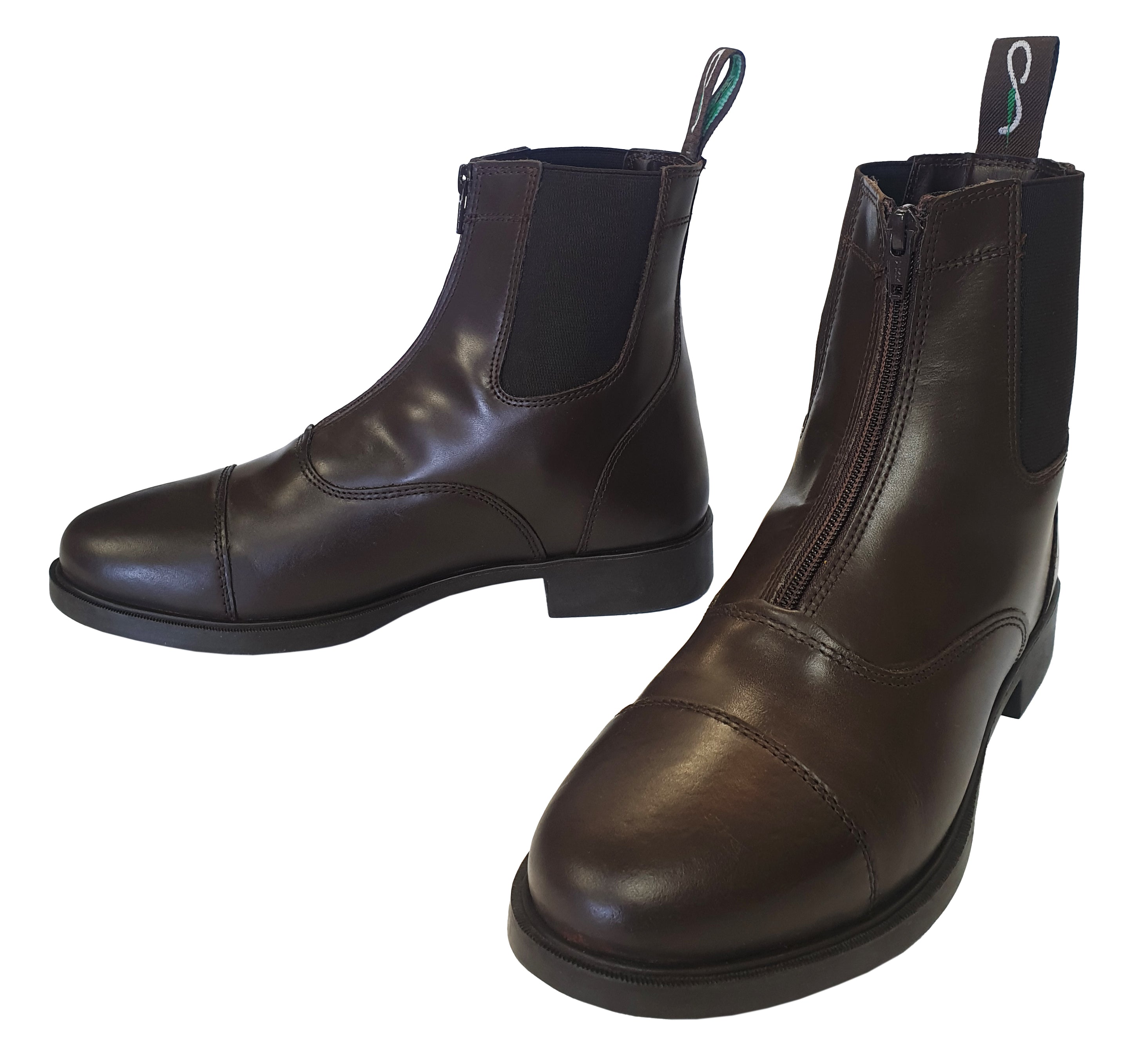 C-Cooper Allan Venice Leather Zip Up Pdk Boot(43 Brown)